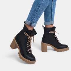 CELIDA BOOTS BLACK NYLON - re:vita