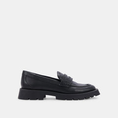 ELIAS FLATS BLACK LEATHER - re:vita