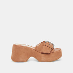 GISEL HEELS SADDLE SUEDE - re:vita