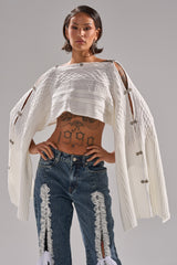JOAN CABLE KNIT TOP