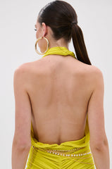 TIMELESS MESH HALTER NECK BODYSUIT