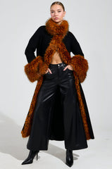 SNOWY NIGHT LONG CARDIGAN IN BLACK