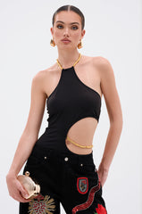 ALWAYS THINKING BODYSUIT WITH CUTOUT