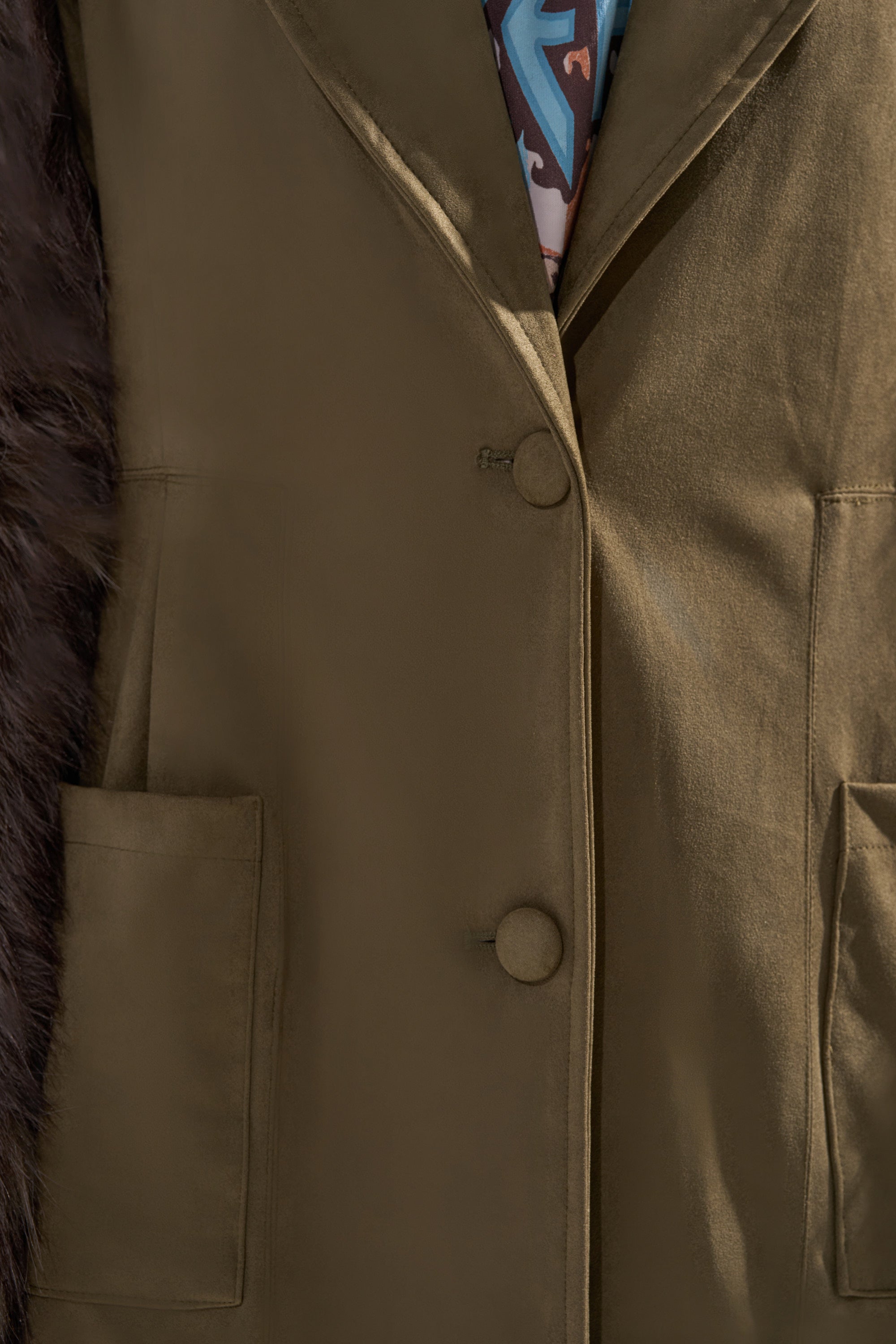 LOLITA FUR SLEEVE TRENCH
