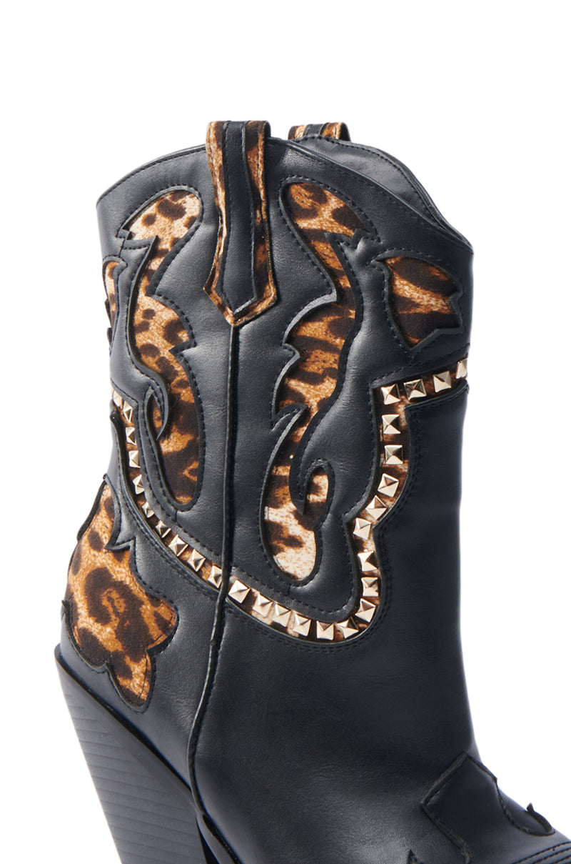 AZALEA WANG BRIGGITTA LEOPARD BOOT