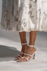 AZALEA WANG CELESIA WHITE STILETTO SANDAL