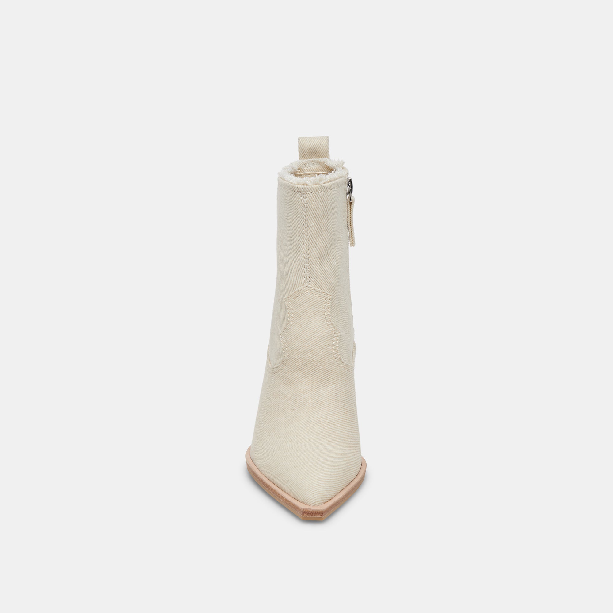 AUSTIN BOOTS IVORY DENIM - re:vita