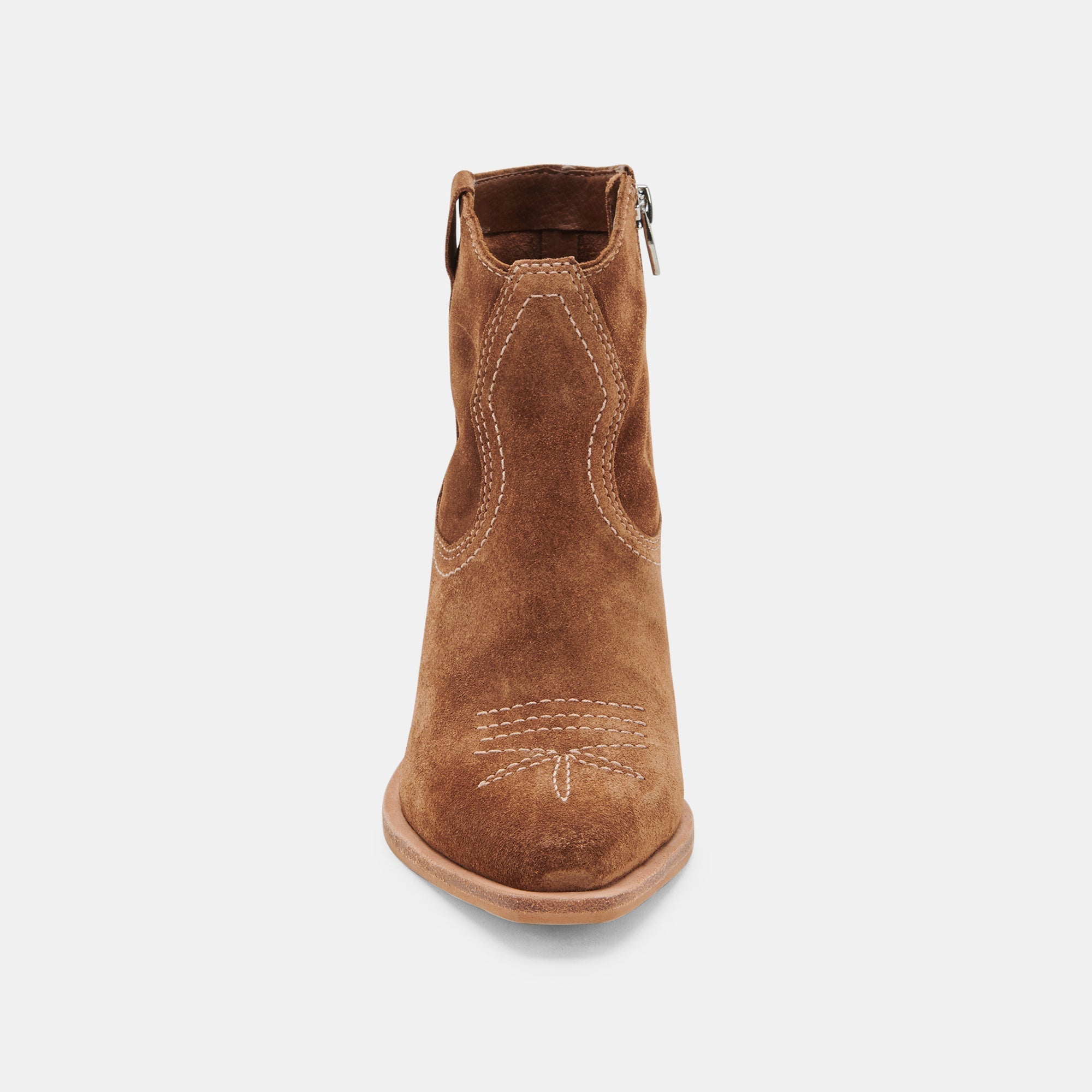 SILMA BOOTIES DK BROWN SUEDE - re:vita