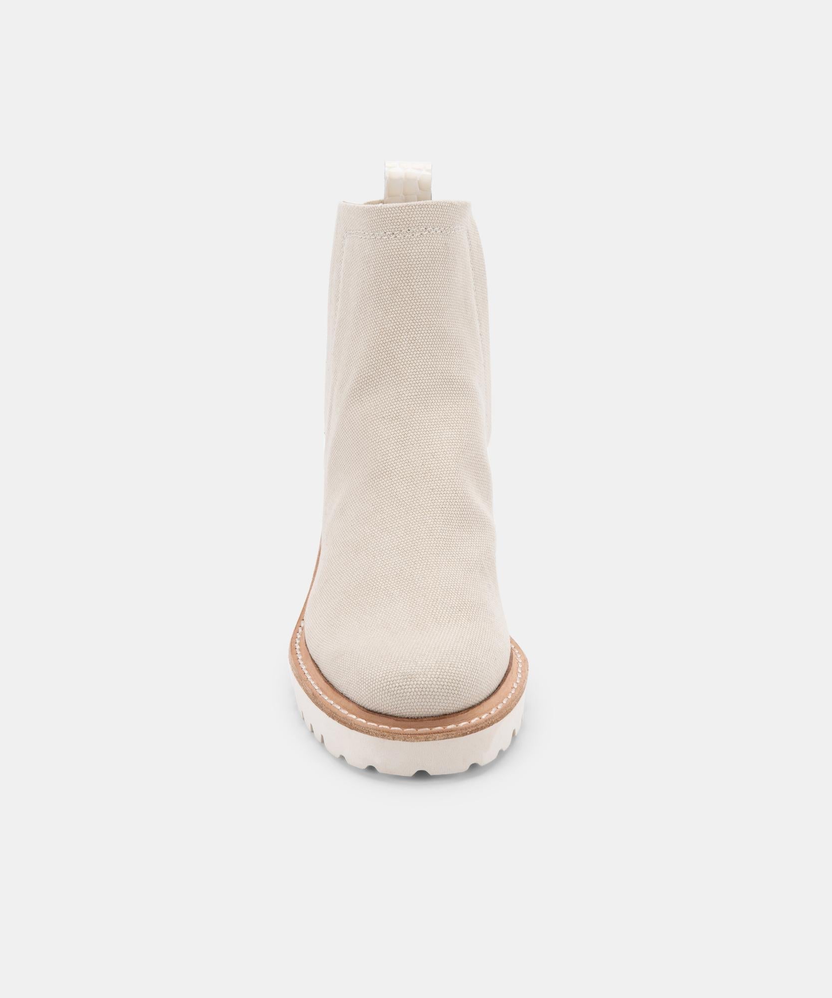 HUEY BOOTIES SANDSTONE CANVAS - re:vita