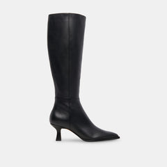 AUGGIE WIDE CALF BOOTS BLACK LEATHER - re:vita
