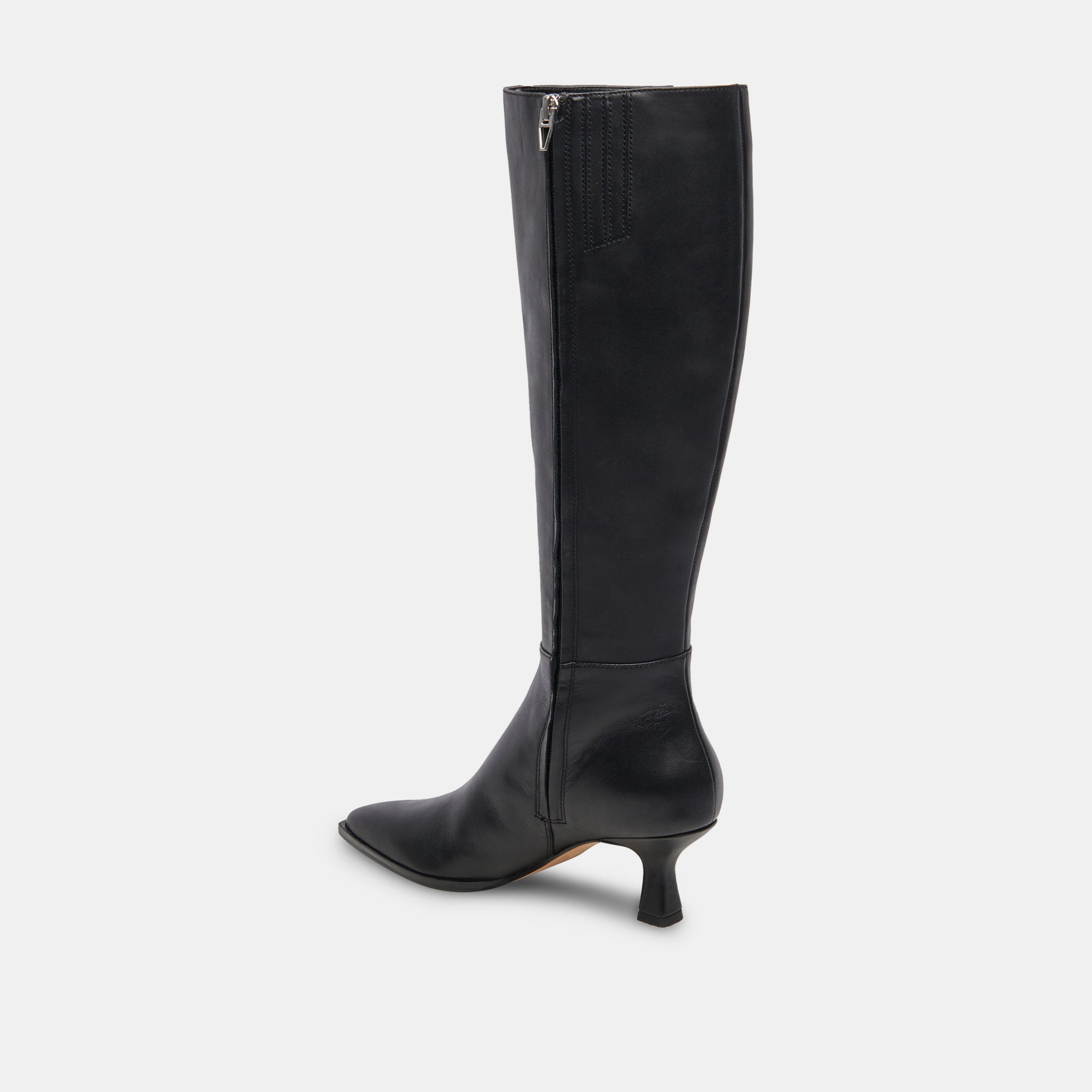 AUGGIE WIDE CALF BOOTS BLACK LEATHER - re:vita