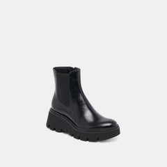 EMMET H2O BOOTS MIDNIGHT CRINKLE PATENT - re:vita