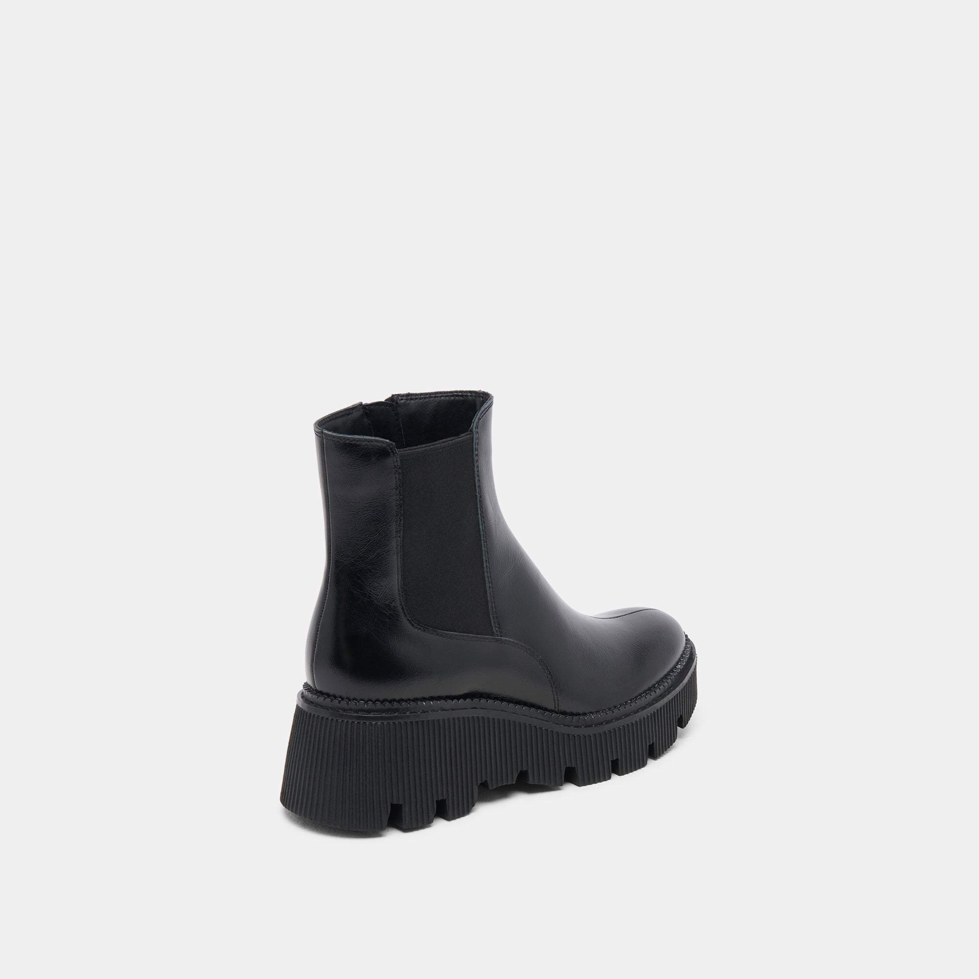 EMMET H2O BOOTS MIDNIGHT CRINKLE PATENT - re:vita