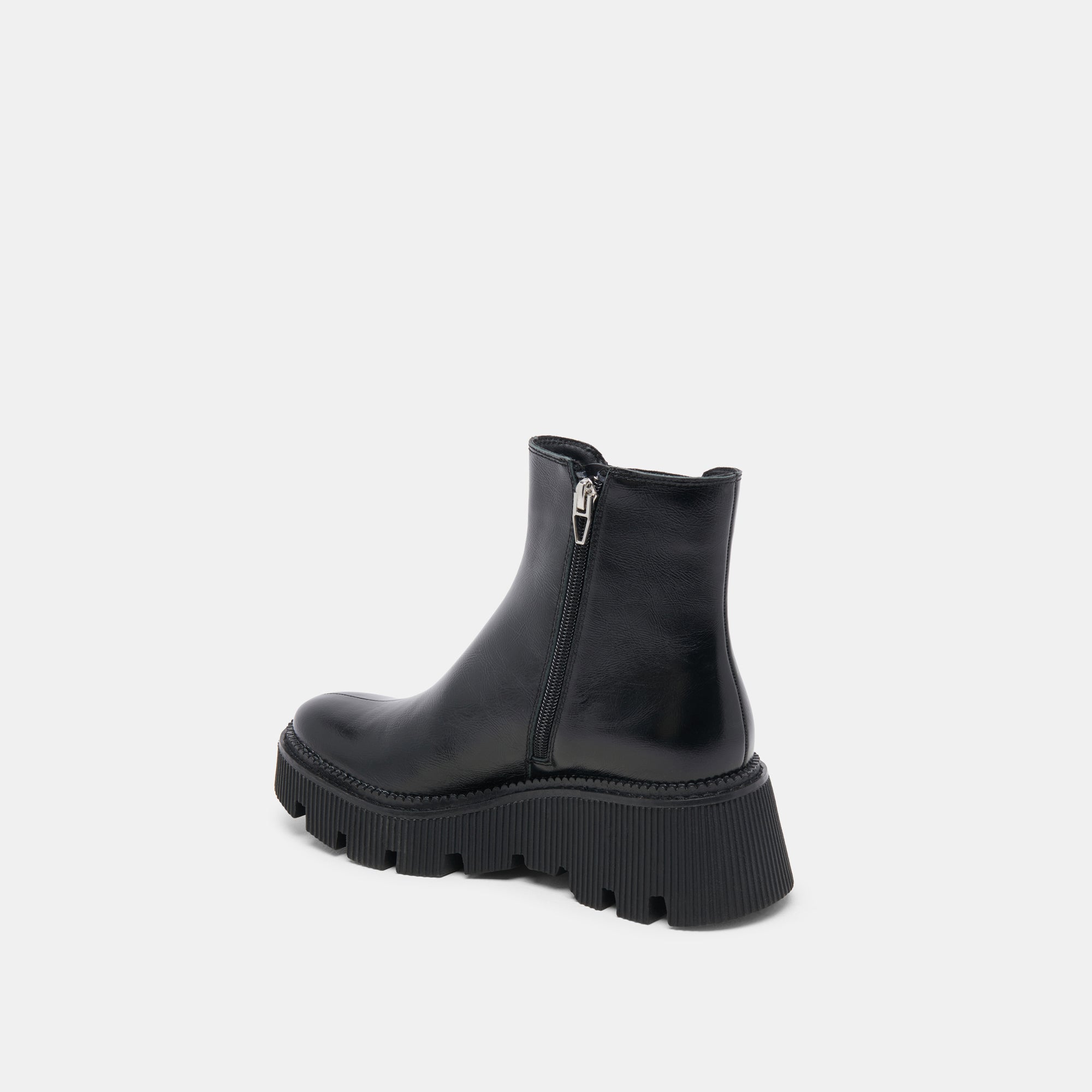 EMMET H2O BOOTS MIDNIGHT CRINKLE PATENT - re:vita