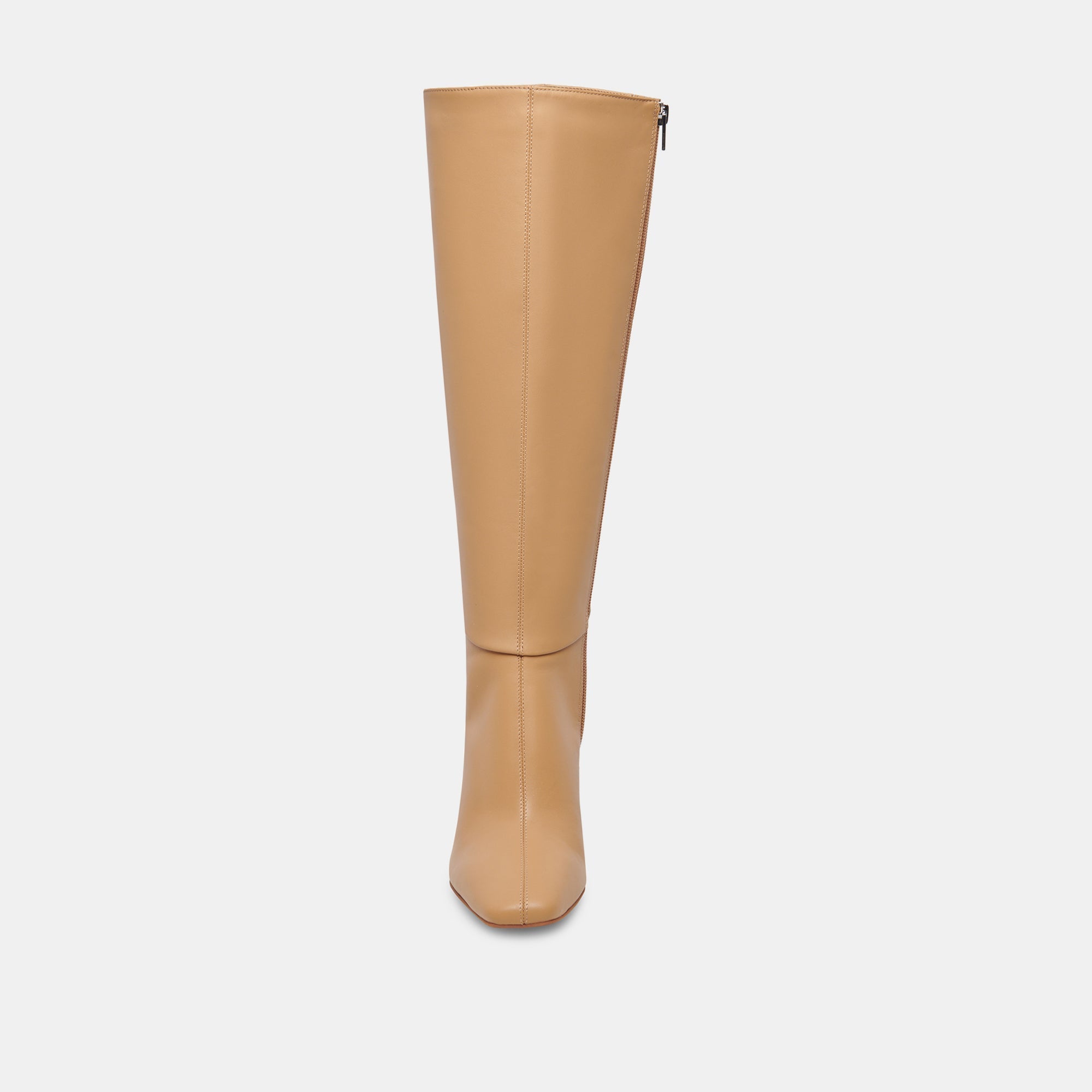 GYRA WIDE CALF BOOTS TAN LEATHER - re:vita