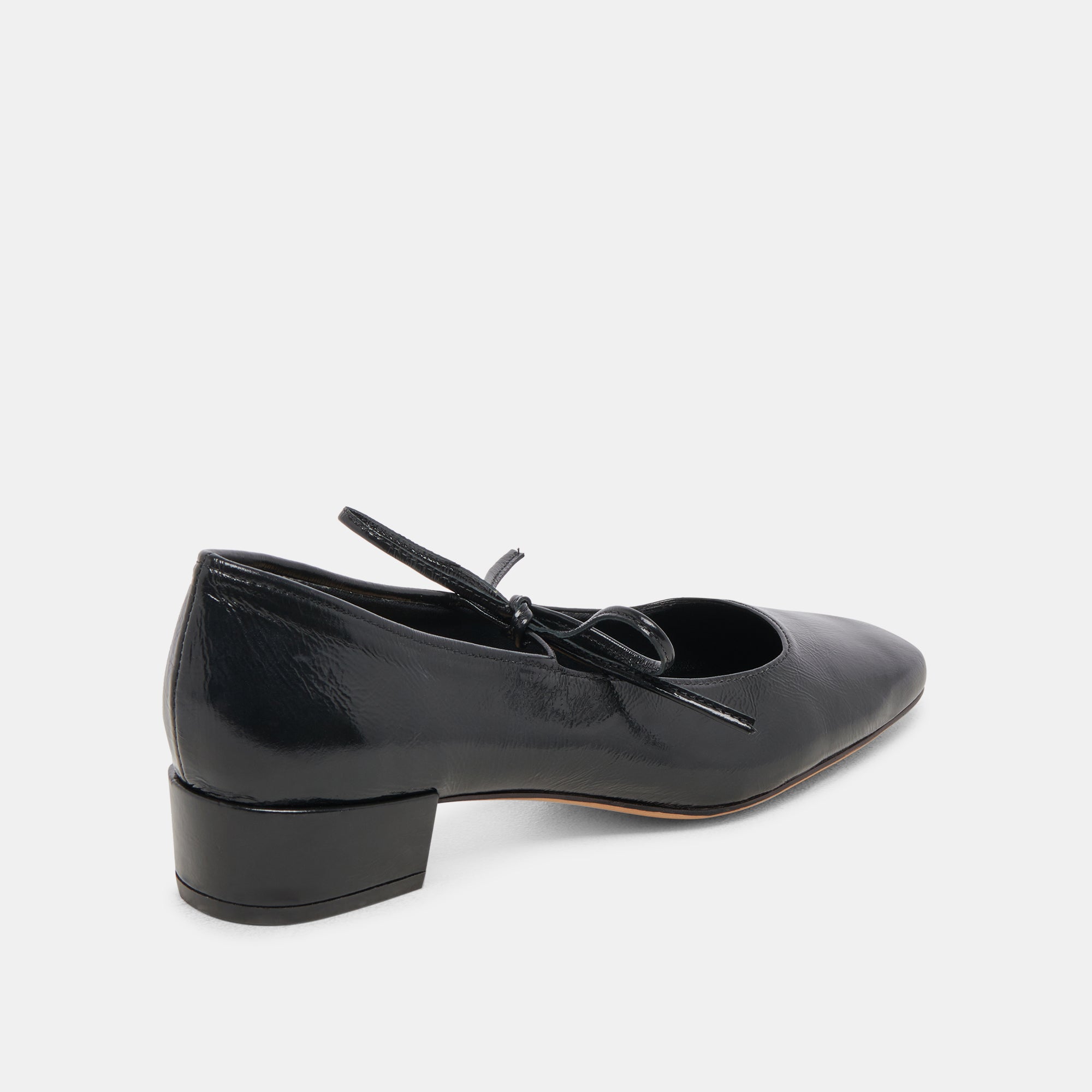 ARDIEN HEELS MIDNIGHT CRINKLE PATENT - re:vita