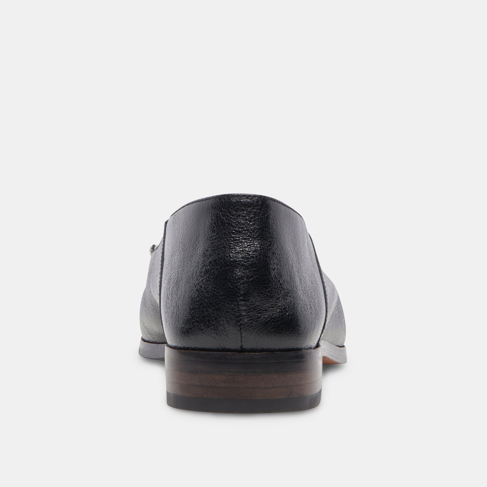 BENY WIDE FLATS WHITE BLACK CRINKLE PATENT - re:vita