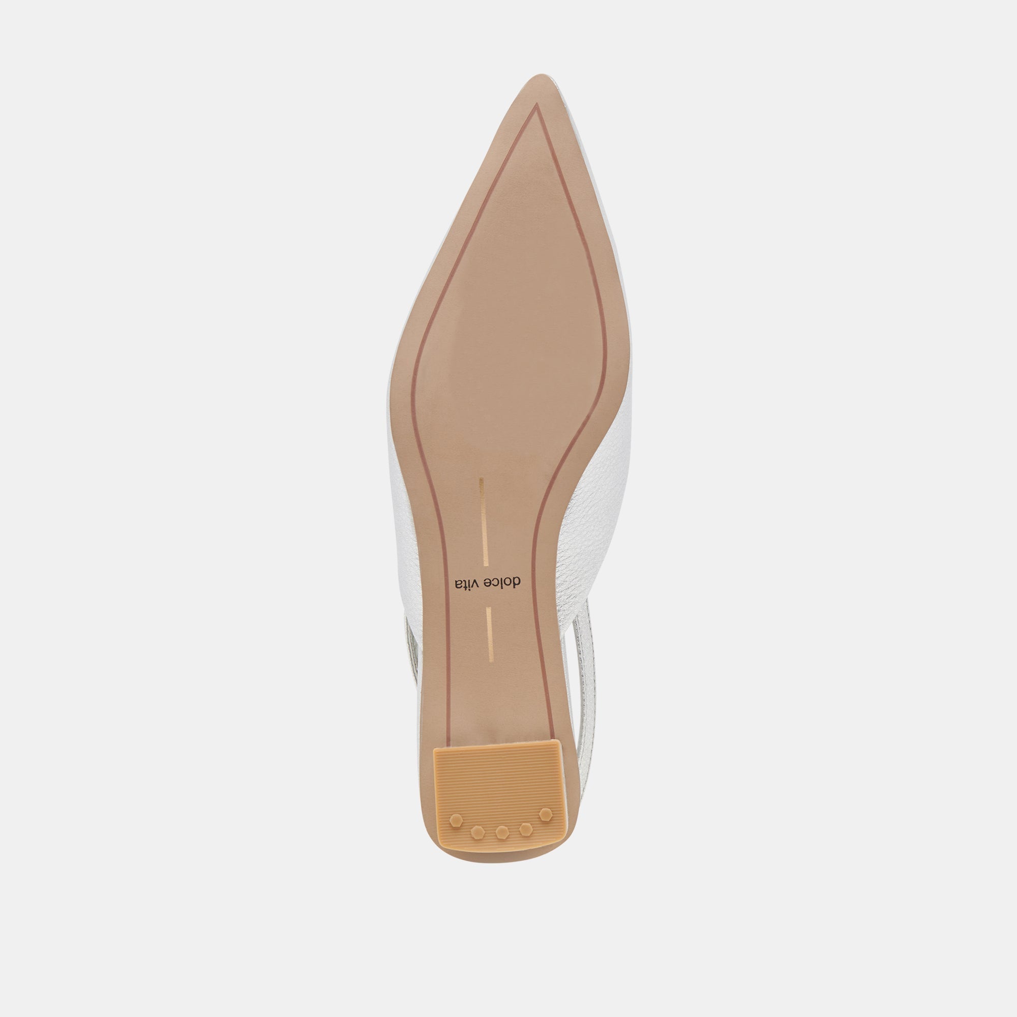 BYANCA FLATS SILVER DISTRESSED LEATHER - re:vita