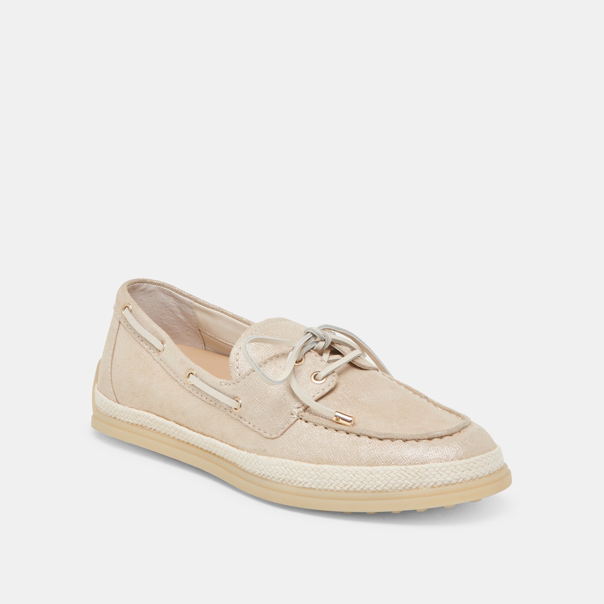 DORIS LOAFERS TAUPE METALLIC WOVEN - TAUPE METALLIC WOVEN / 7.5 / V296 - re:vita