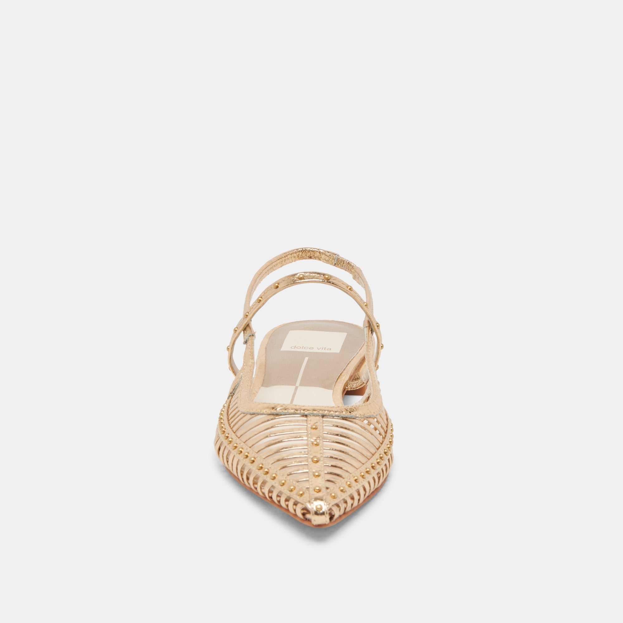 PHINLY FLATS GOLD DISTRESSED LEATHER - re:vita