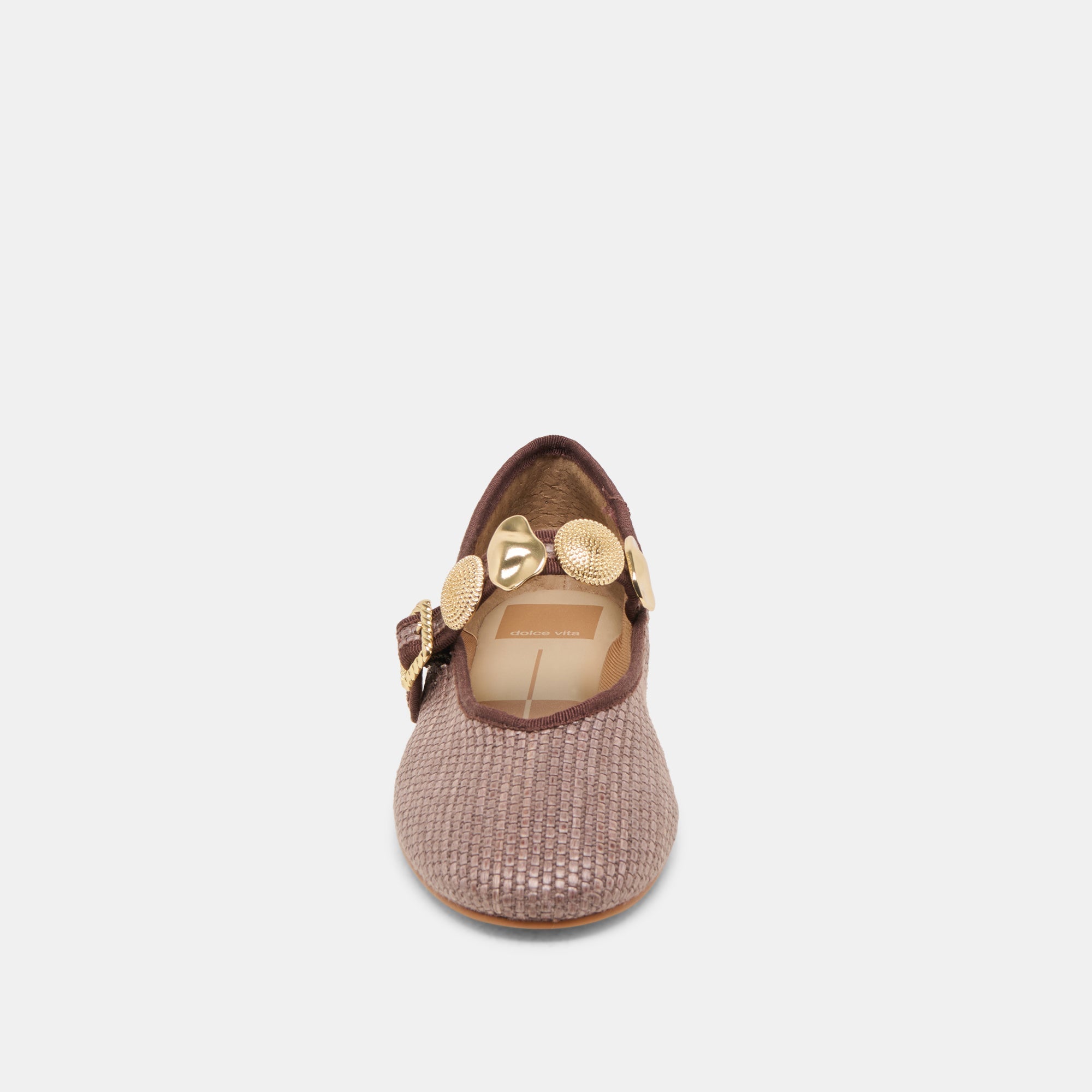 RELAN BALLET FLATS WALNUT RAFFIA - re:vita