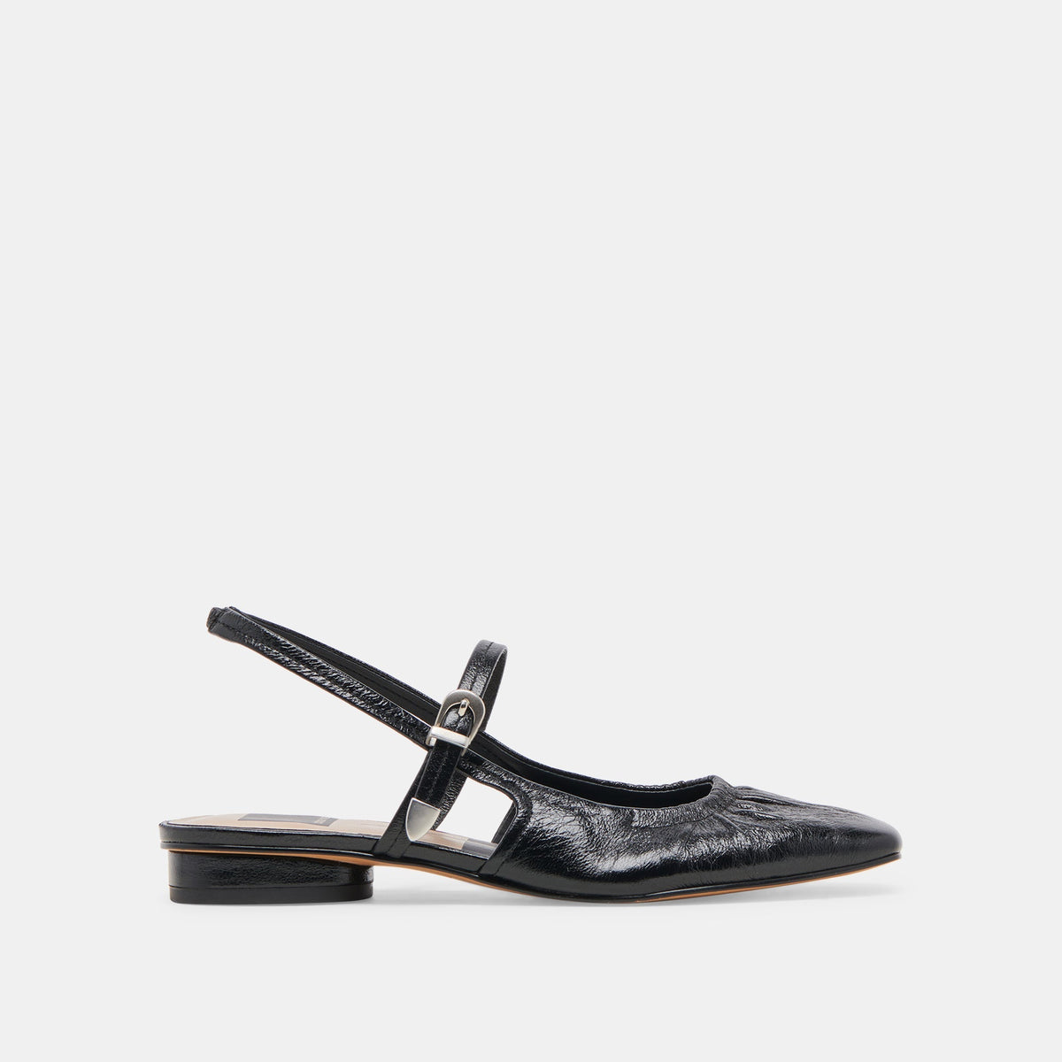 RIANNE FLATS MIDNIGHT CRINKLE PATENT - re:vita
