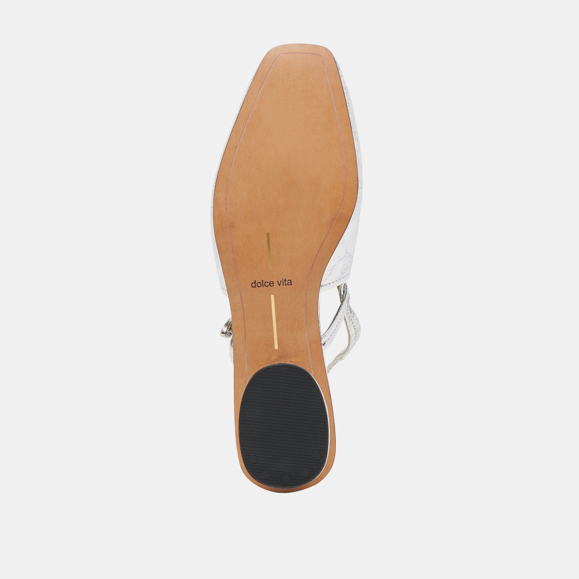 RIANNE FLATS SILVER DISTRESSED LEATHER - re:vita