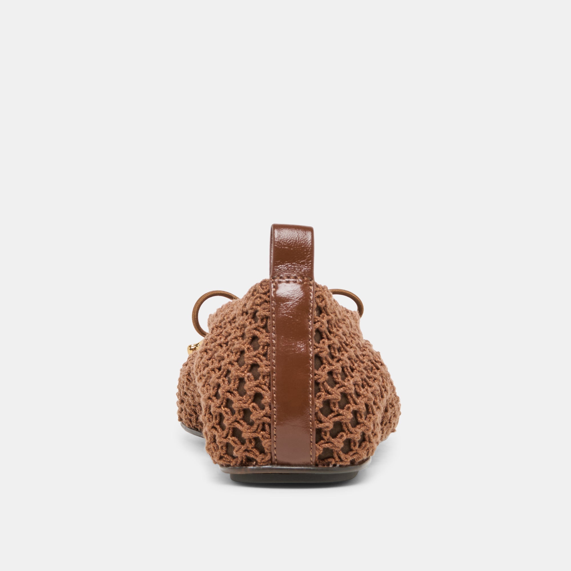 KAYLYN FLATS DK BROWN CROCHET