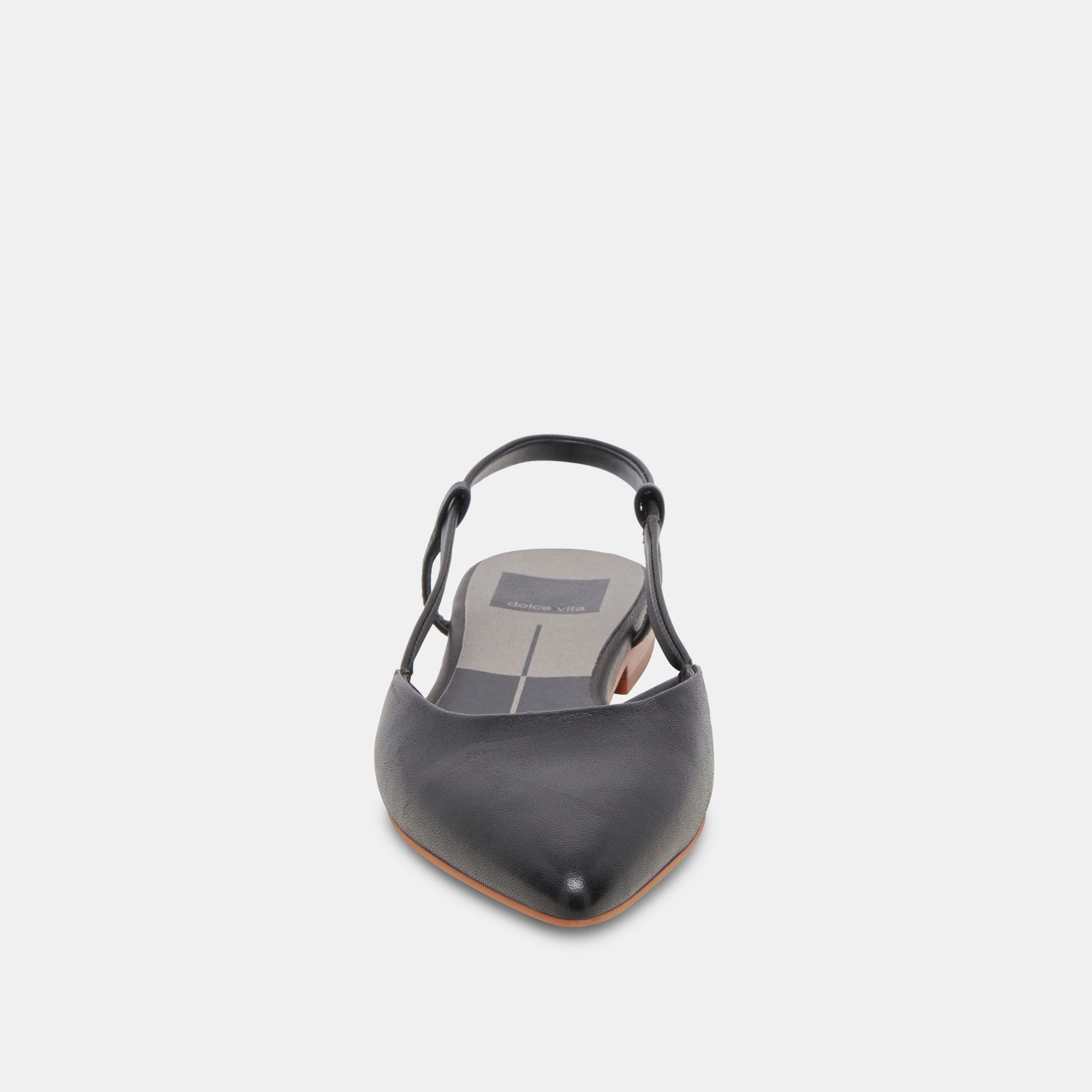 NARAH FLATS BLACK LEATHER - re:vita