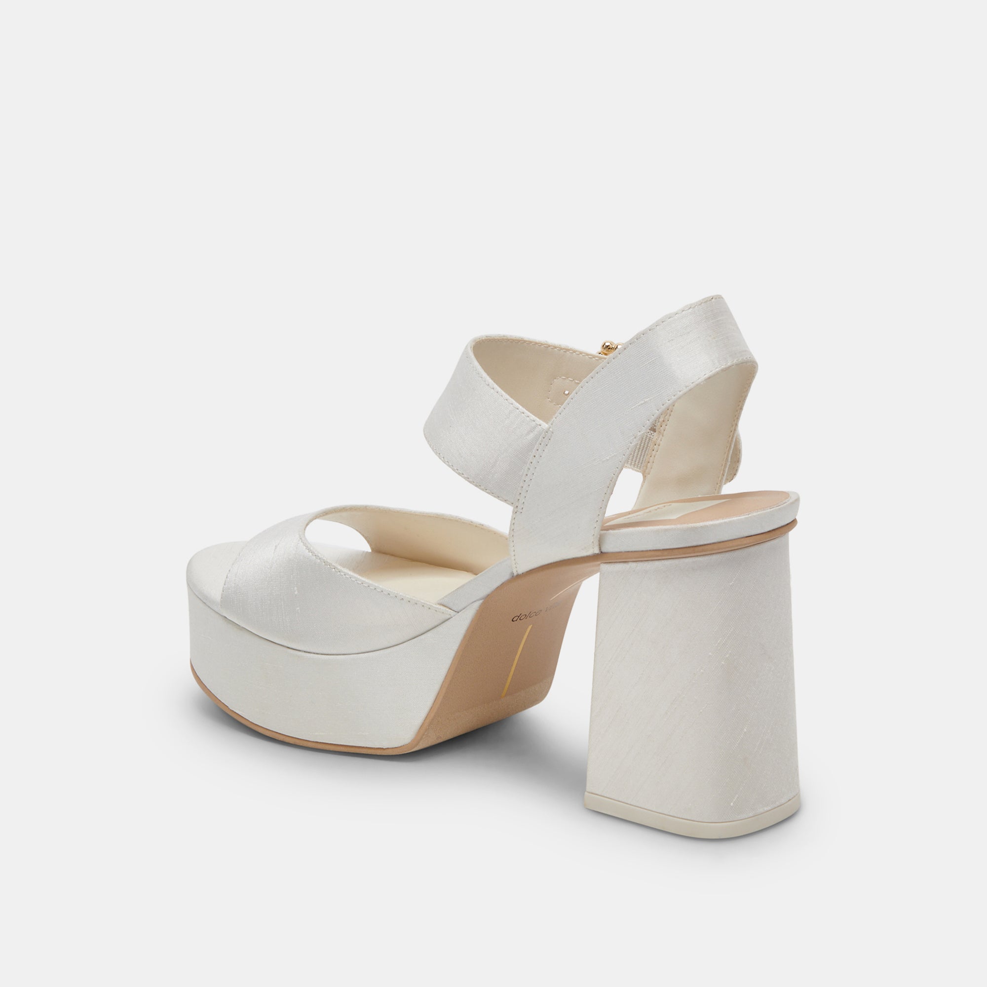 BOBBY PEARL HEELS WHITE PEARLS