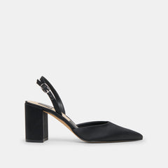 CAREL HIGH HEELS ONYX SATIN
