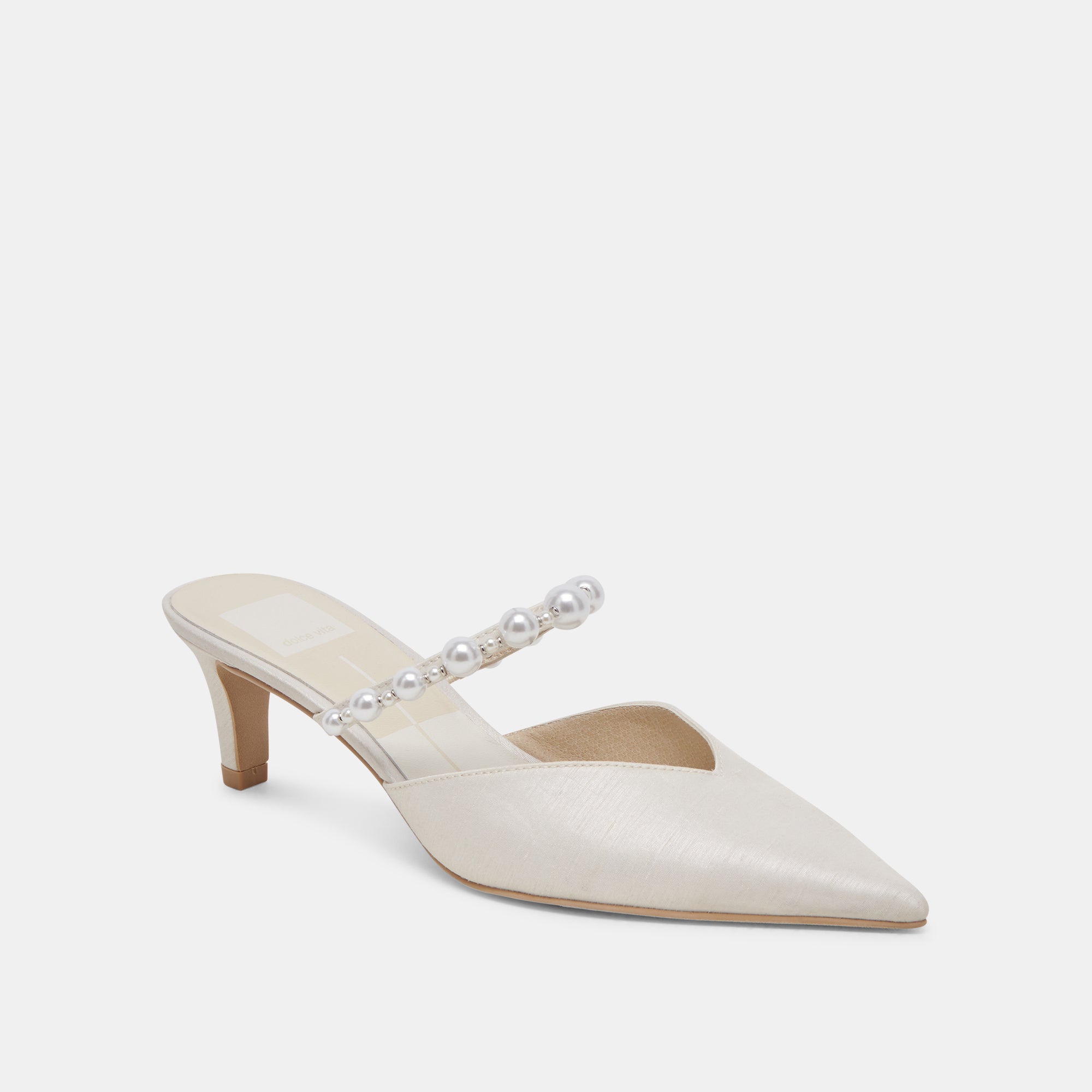 KANIKA PEARL MID HEELS VANILLA PEARLS - re:vita