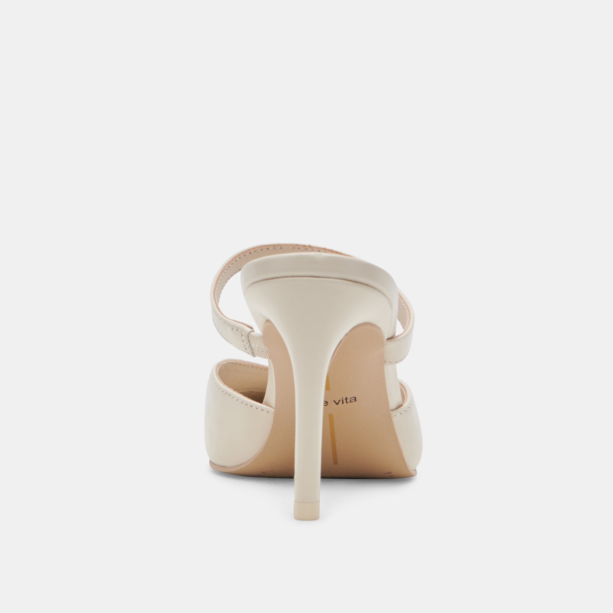 KANIKA HEELS WHITE CRINKLE PATENT - re:vita