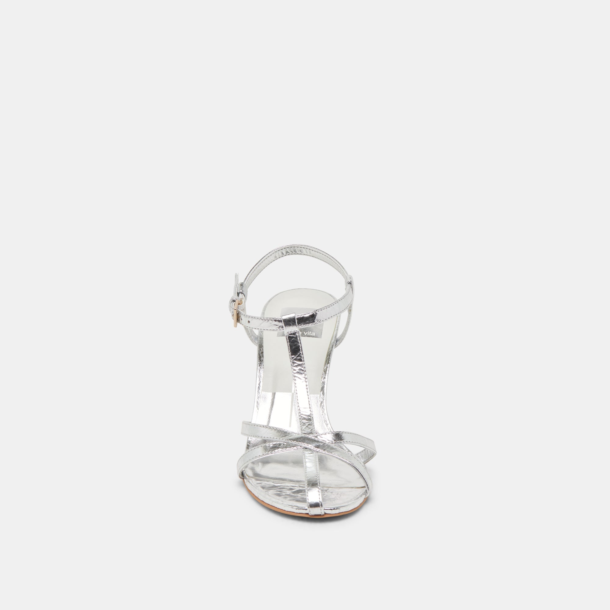 LIANE HEELS SILVER DISTRESSED LEATHER - re:vita