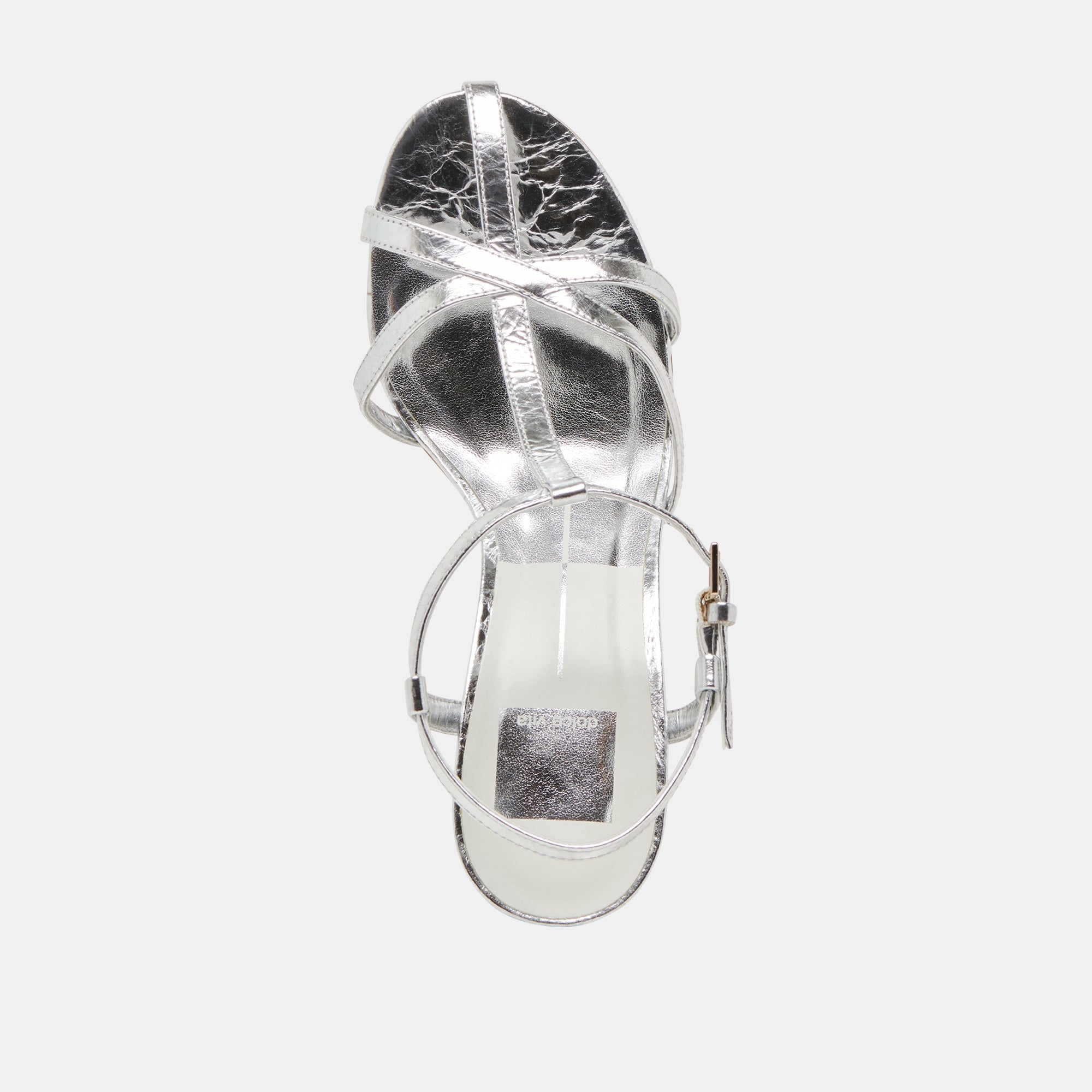 LIANE HEELS SILVER DISTRESSED LEATHER - re:vita