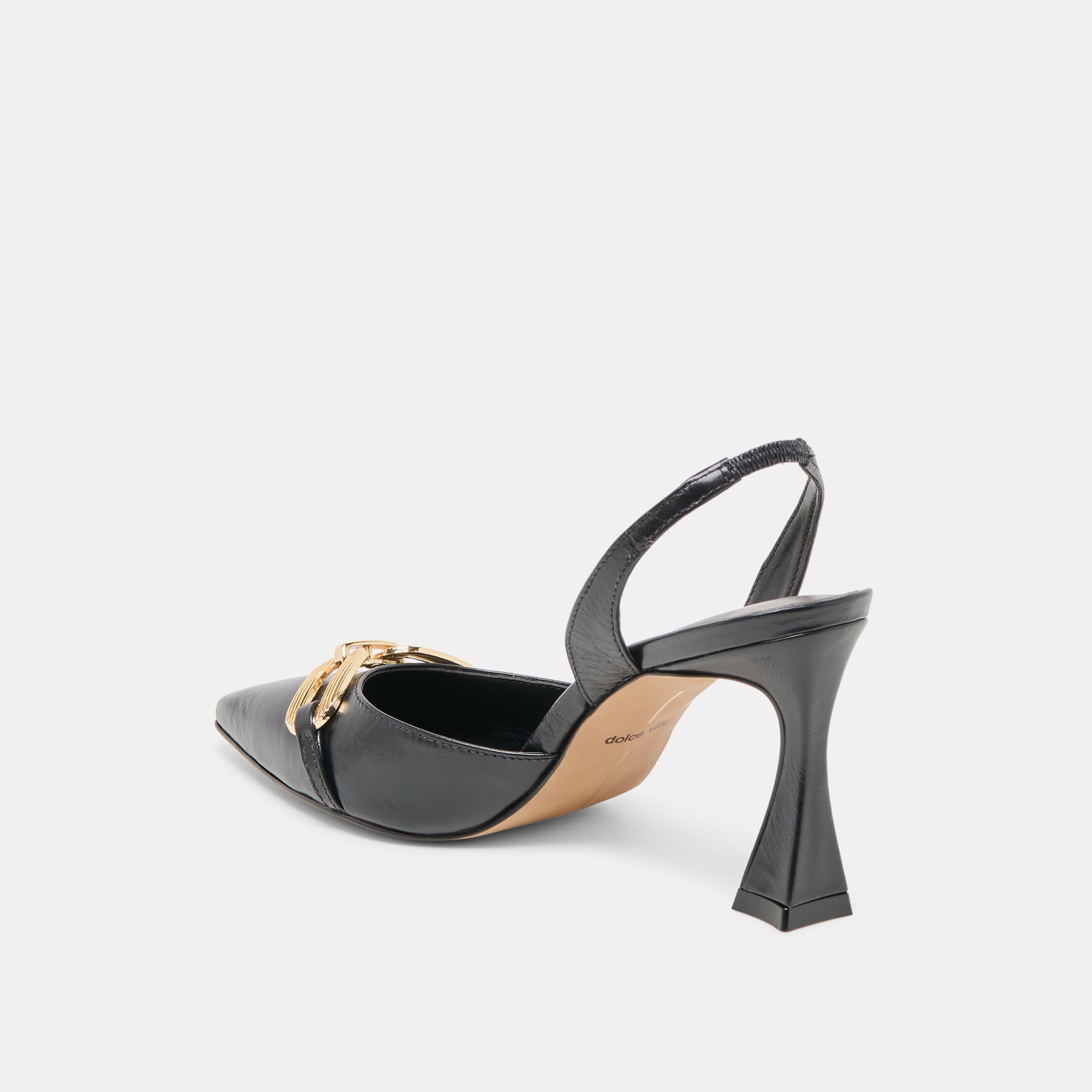 MALIK HEELS MIDNIGHT CRINKLE PATENT