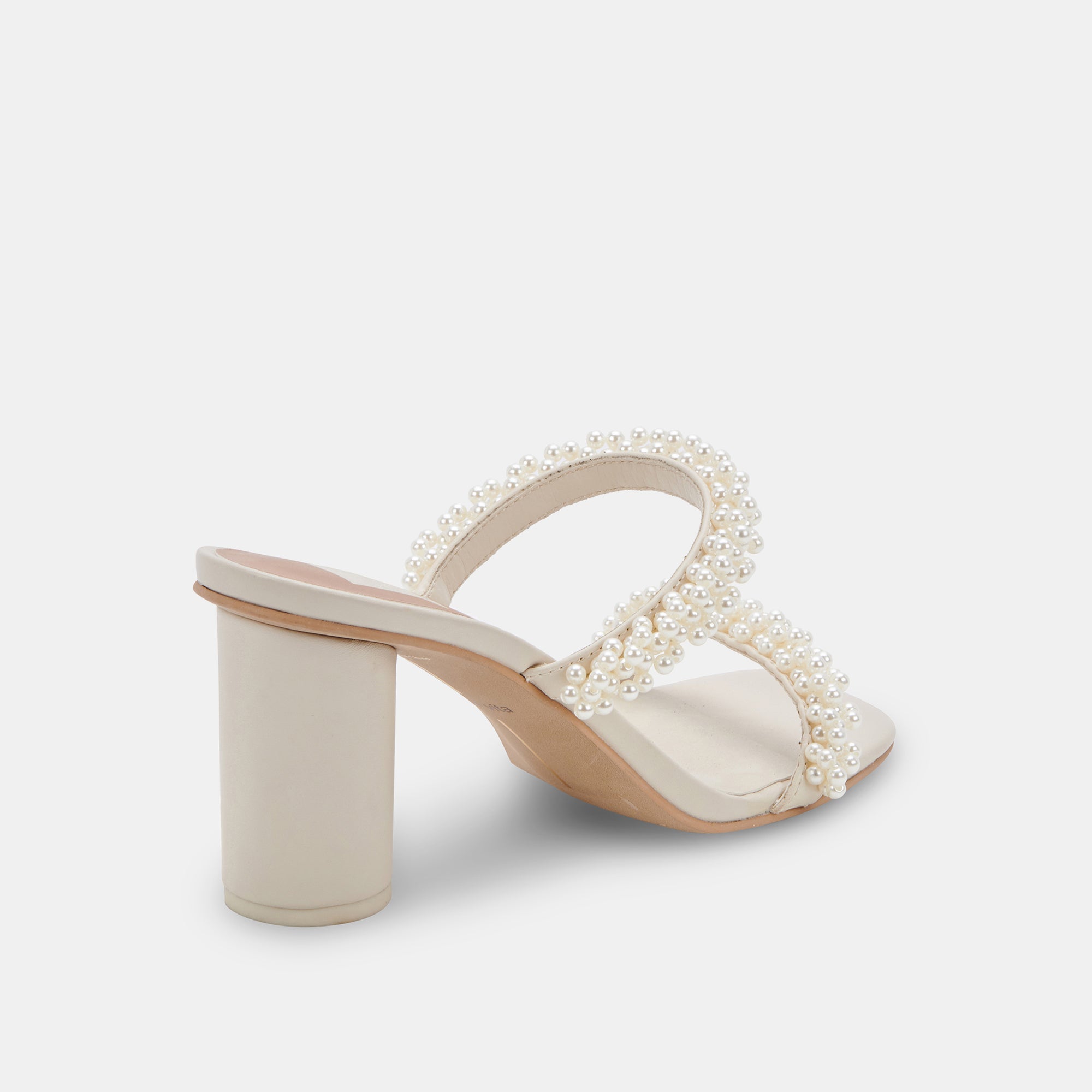 NOEL WIDE HEELS VANILLA PEARLS - re:vita