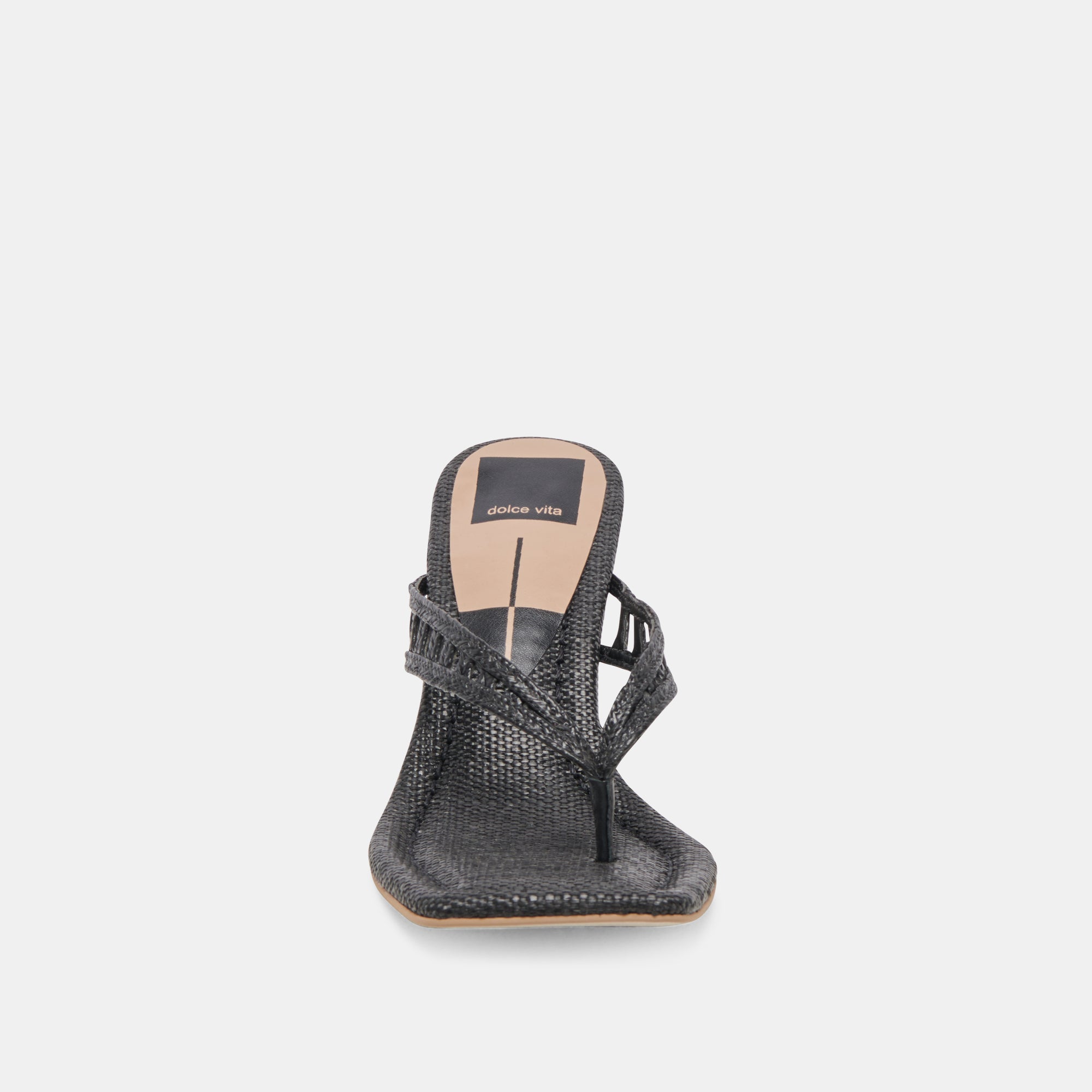 NULLAH WEDGES ONYX RAFFIA - re:vita
