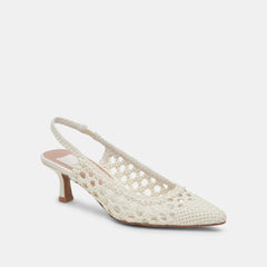 OLYMPA HEELS WHITE STELLA