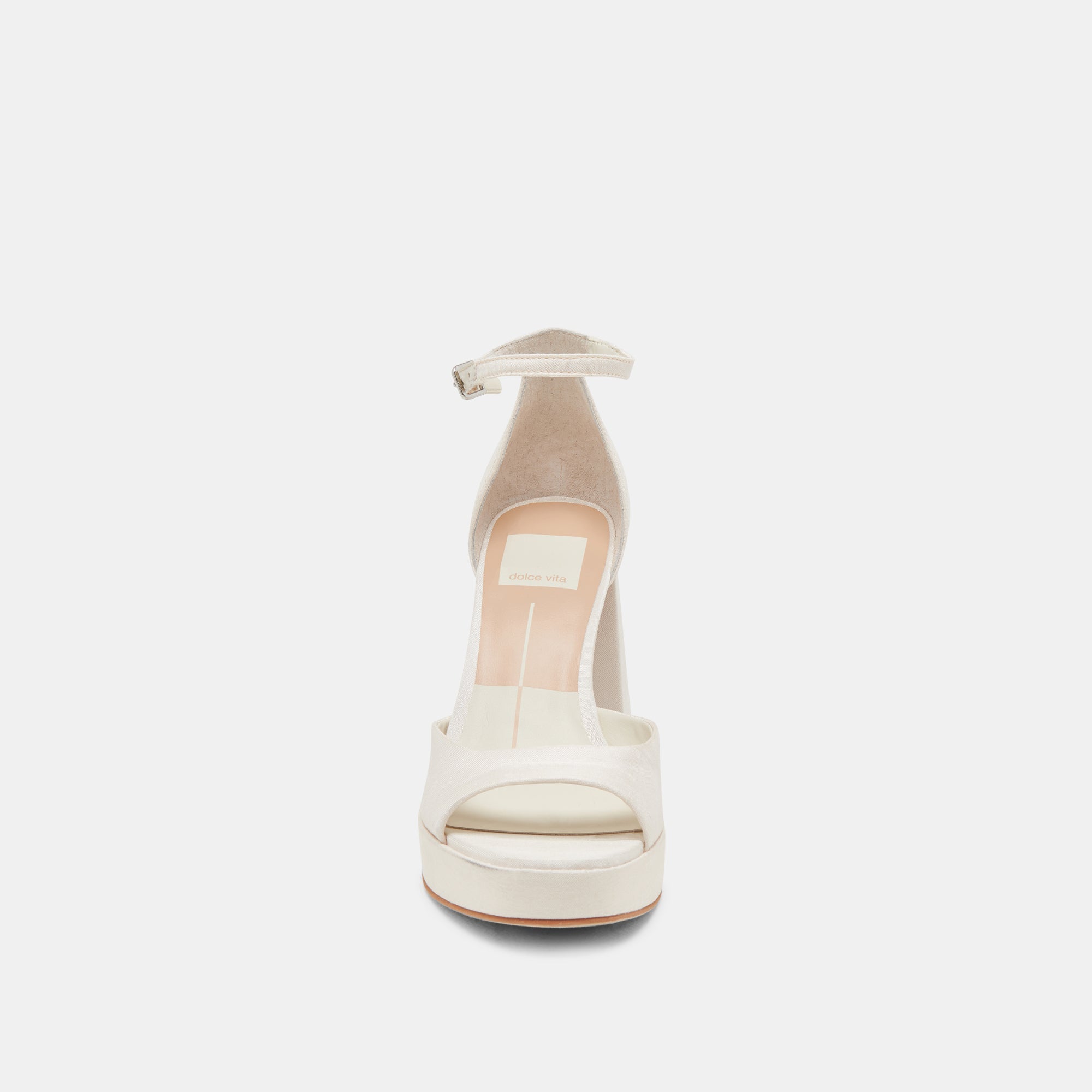 PANDRO HEELS WHITE SATIN - re:vita