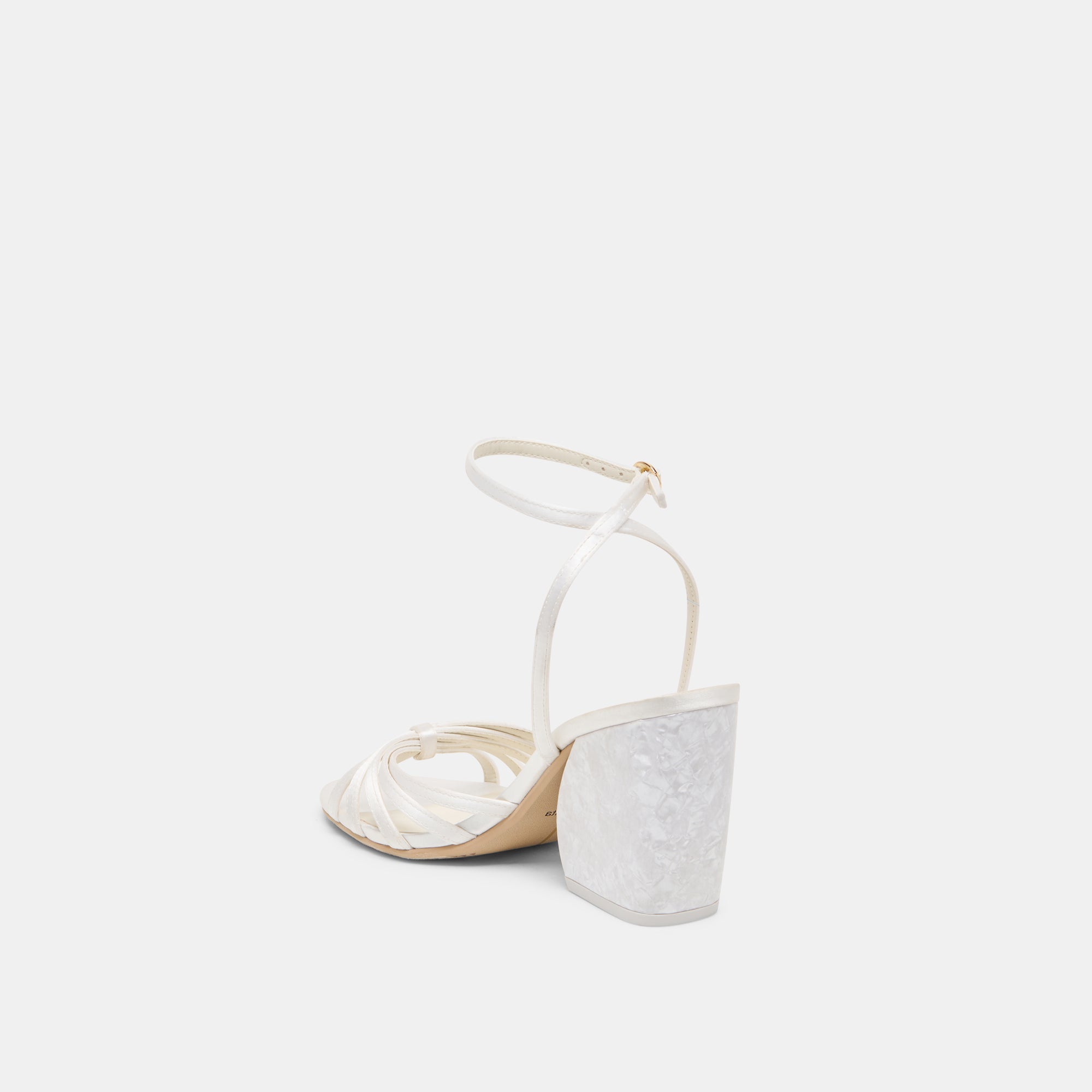 RONICA HEELS TRUE WHITE SATIN