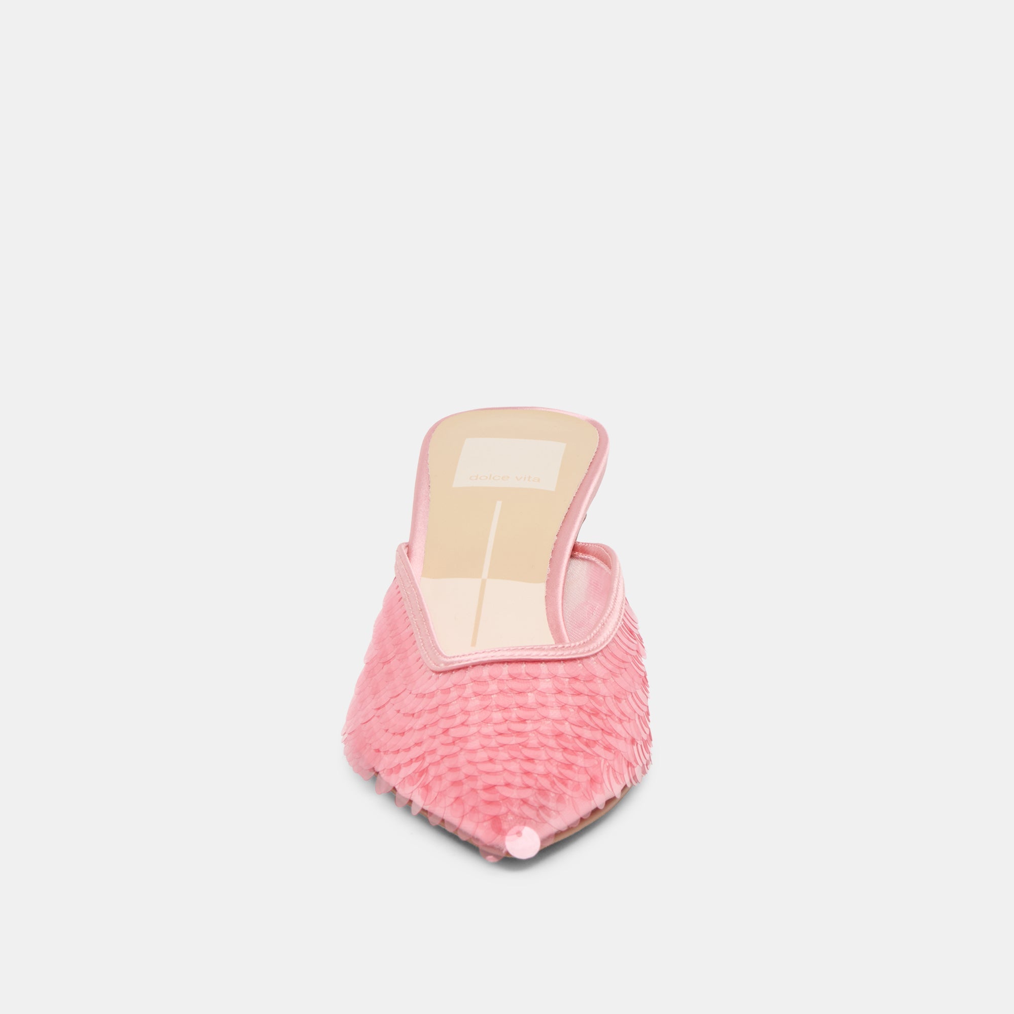 CLEO SEQUIN HEELS LIGHT PINK SEQUIN