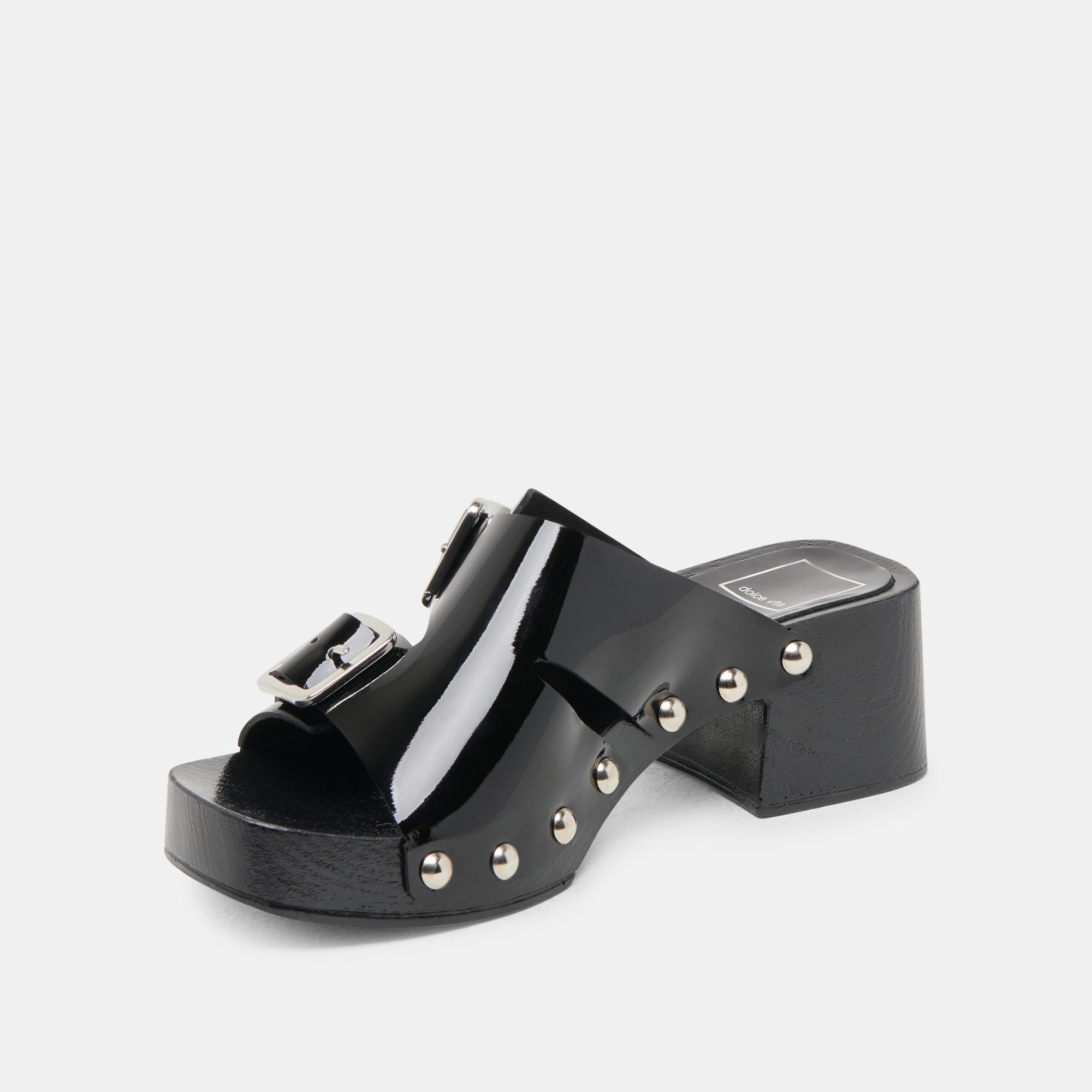 MELODY HEELS BLACK LEATHER