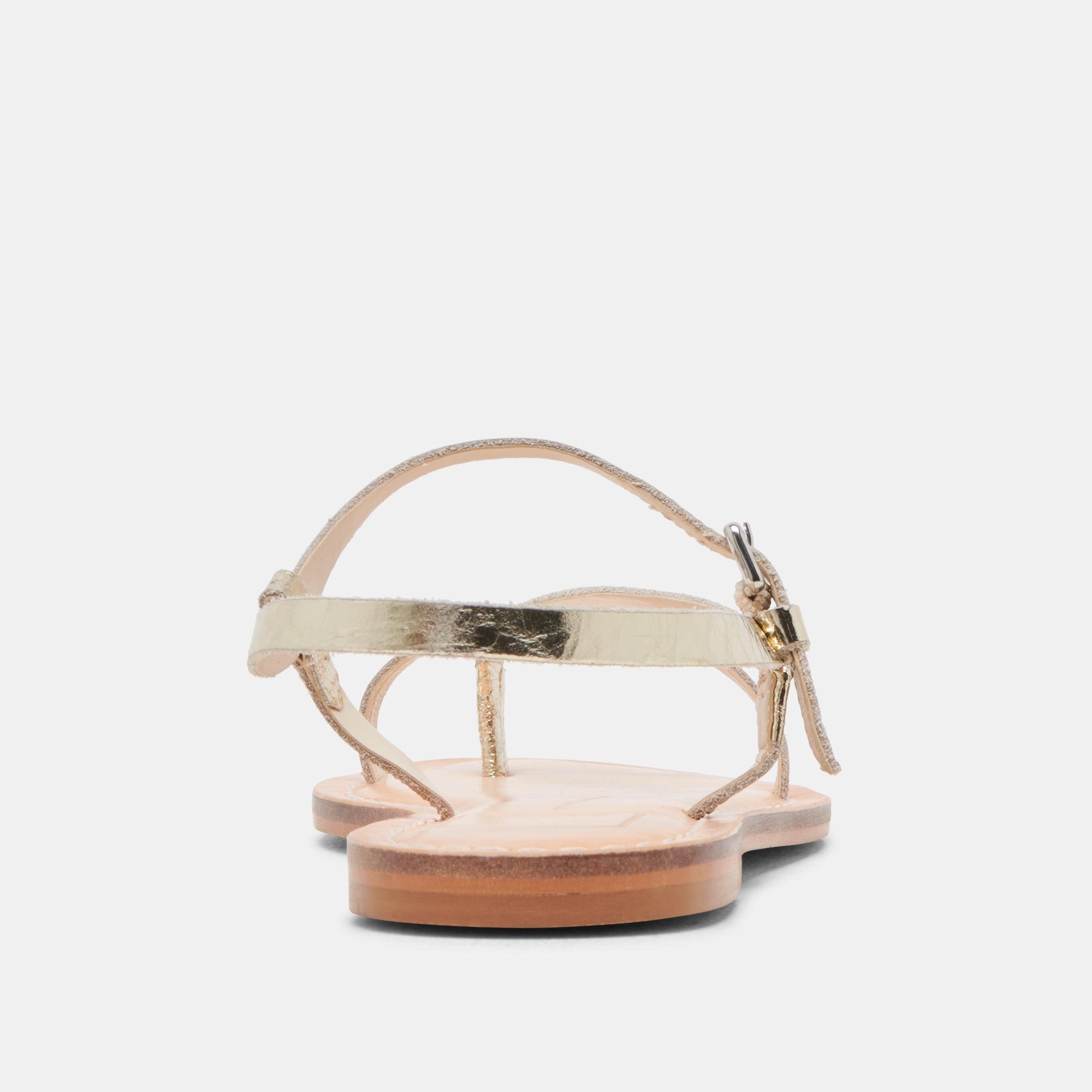 WANDRE SANDALS GOLD DISTRESSED LEATHER - re:vita