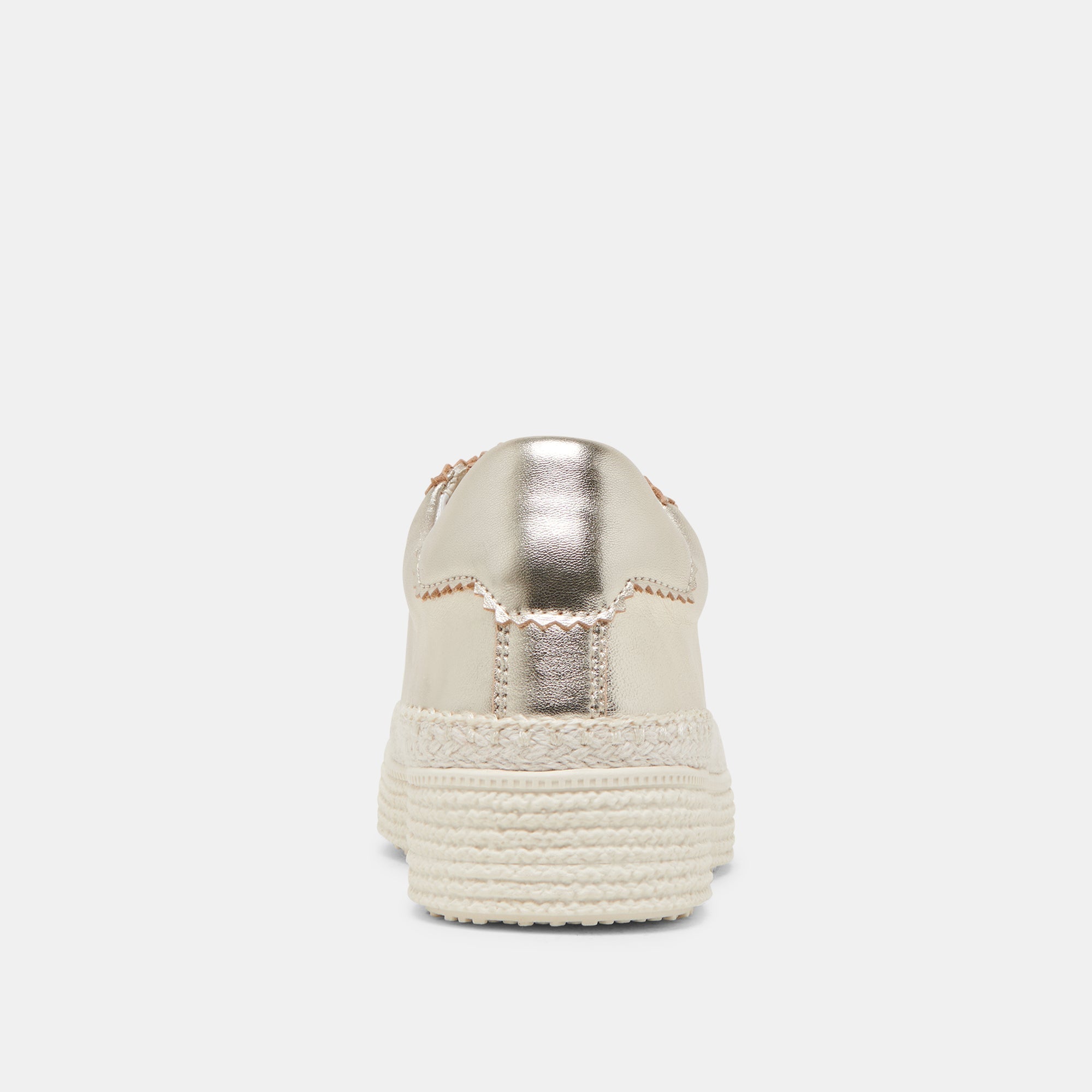 LENNIX SNEAKERS LIGHT GOLD METALLIC LEATHER - re:vita
