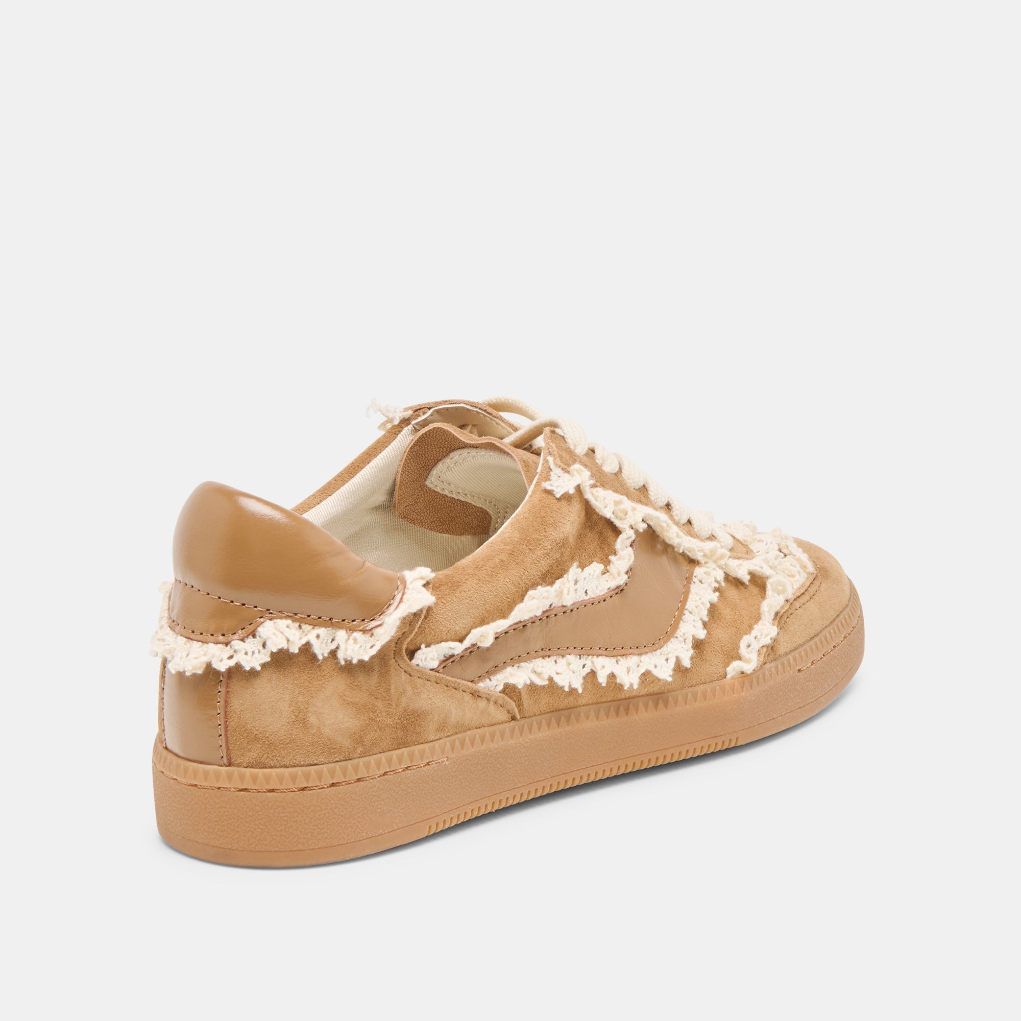 NOTICE LACE SNEAKERS LT BROWN SUEDE