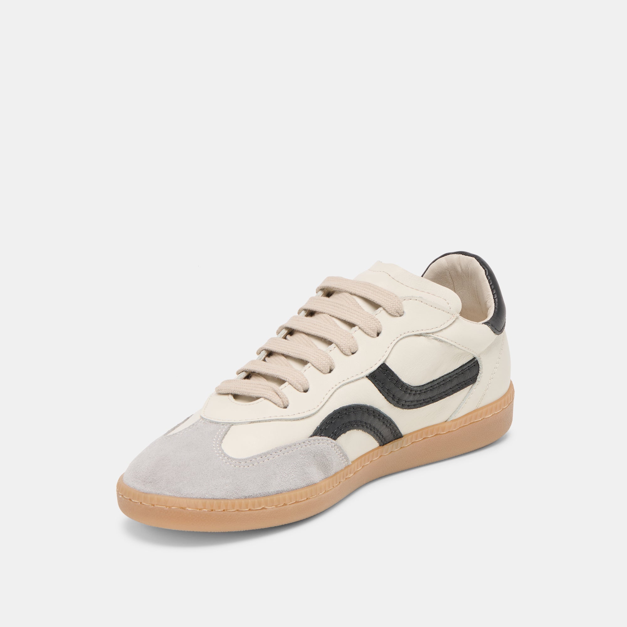 REBEL SNEAKERS WHITE BLACK LEATHER