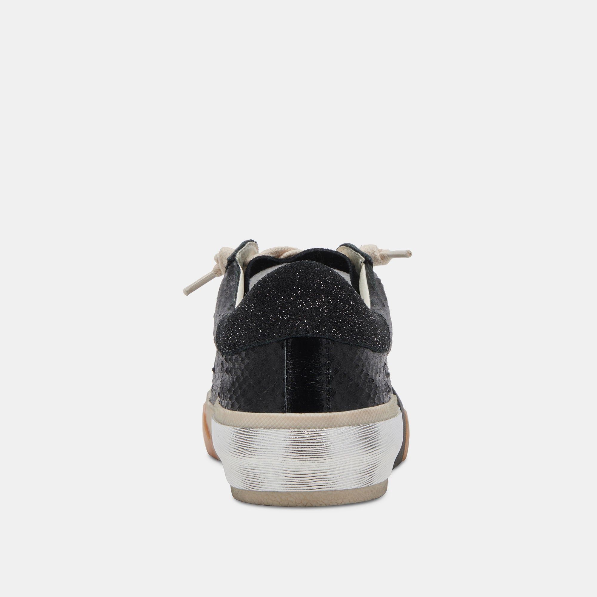 ZINA SNEAKERS ONYX EMBOSSED LEATHER - re:vita