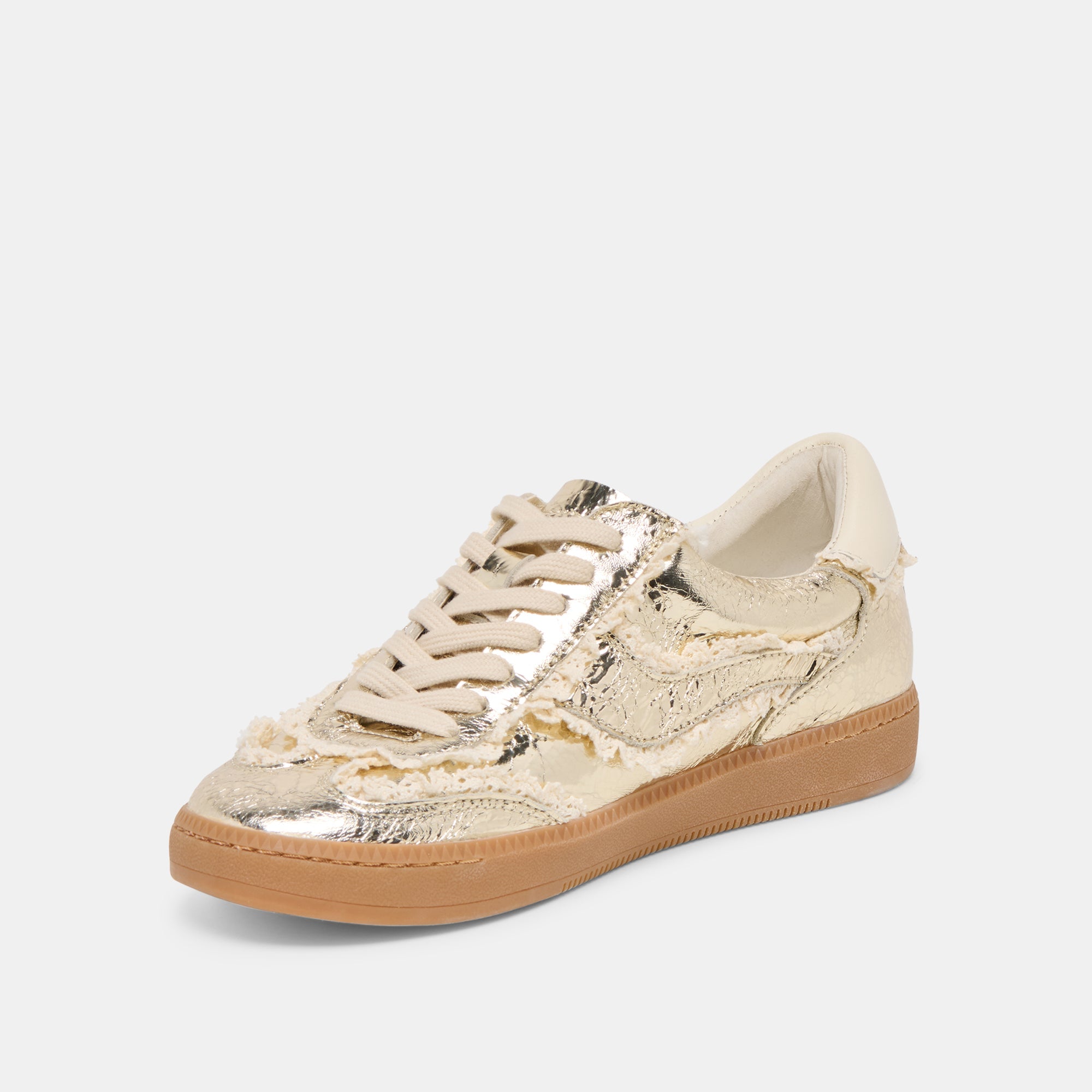 NOTICE LACE SNEAKERS PLATINUM DISTRESSED LEATHER