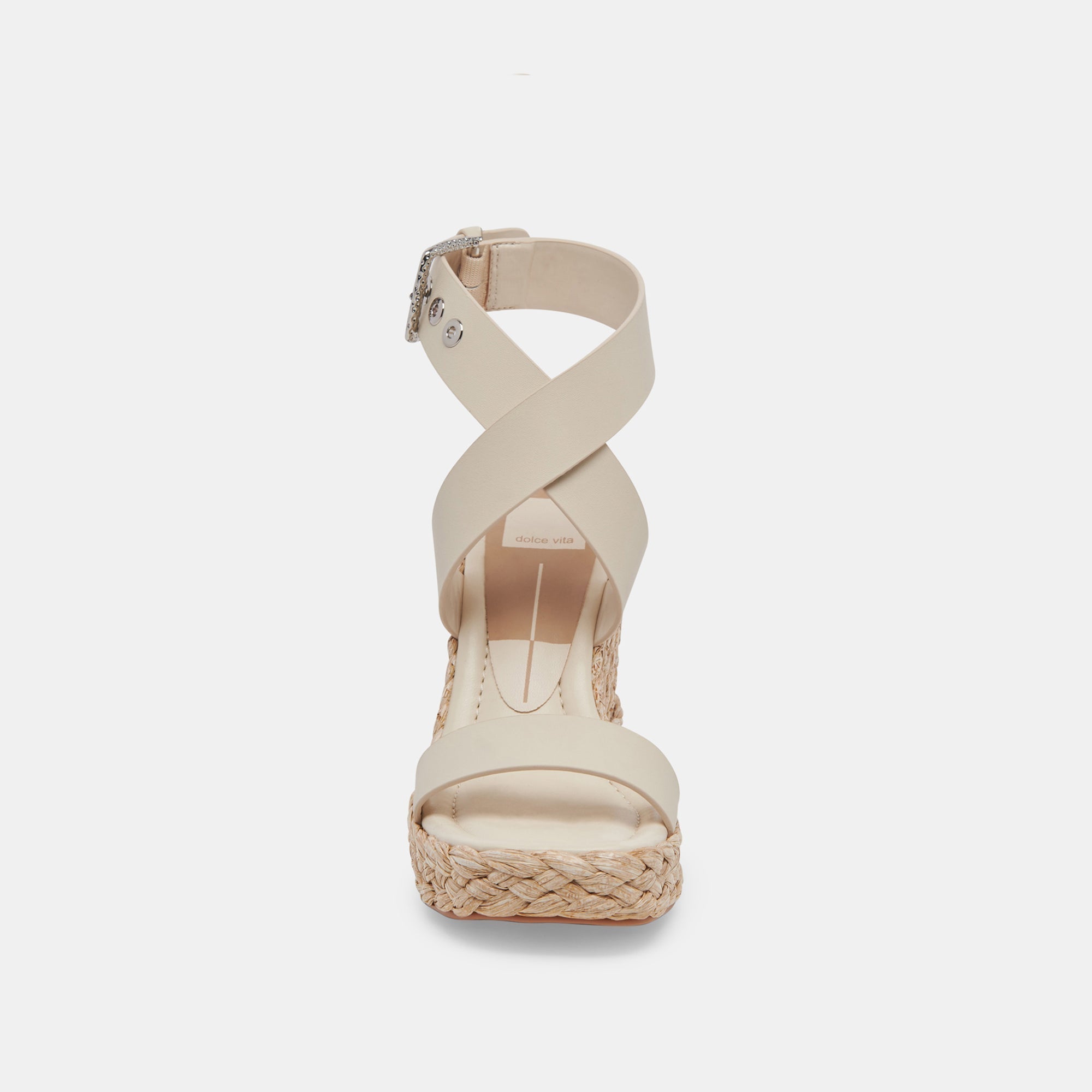 ALDONA WEDGES IVORY LEATHER - re:vita